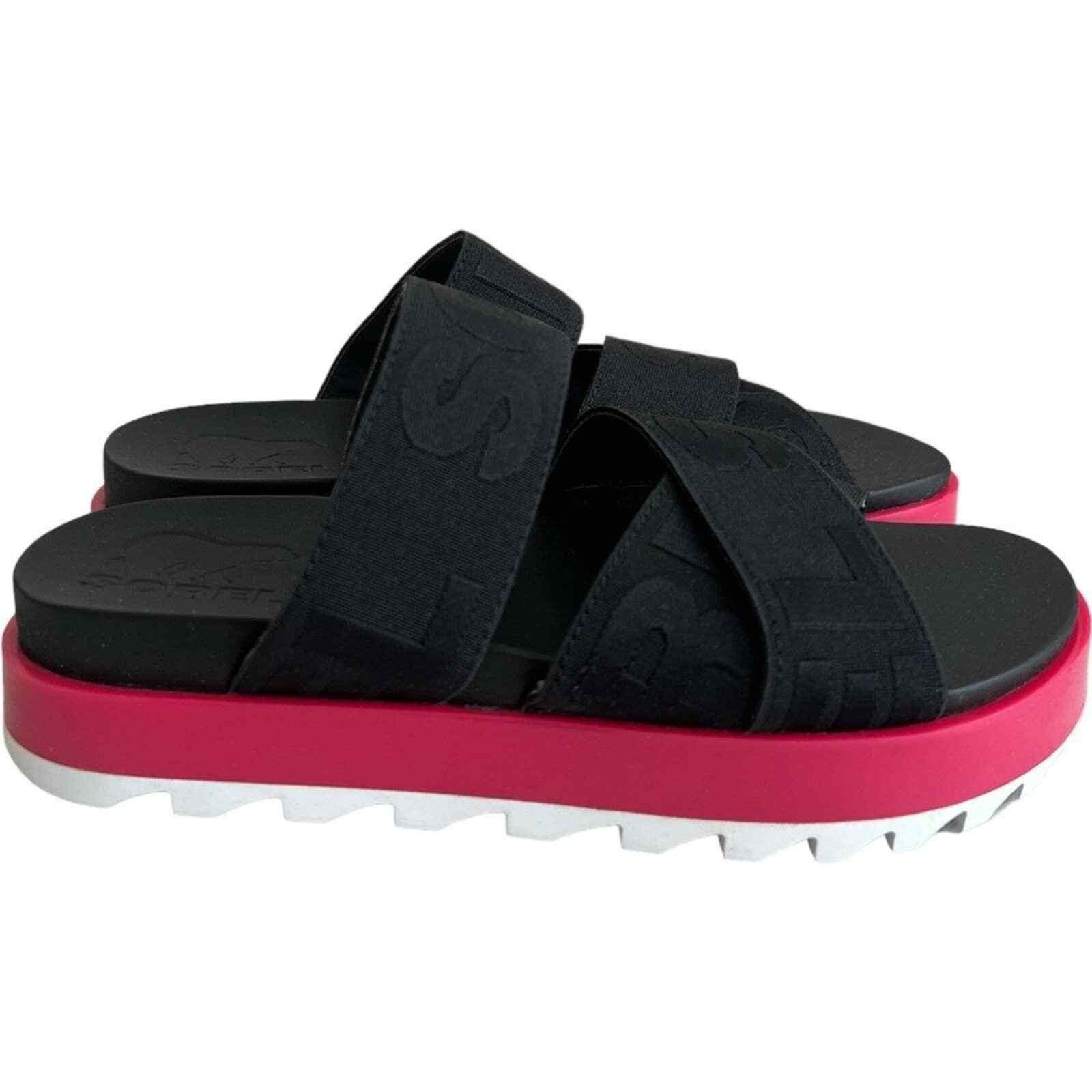 SOREL Sorel Black & Punch Pink Roaming Sport Women Sandal, US7.5 Size US 7.5 / IT 37.5 - 1 Thumbnail