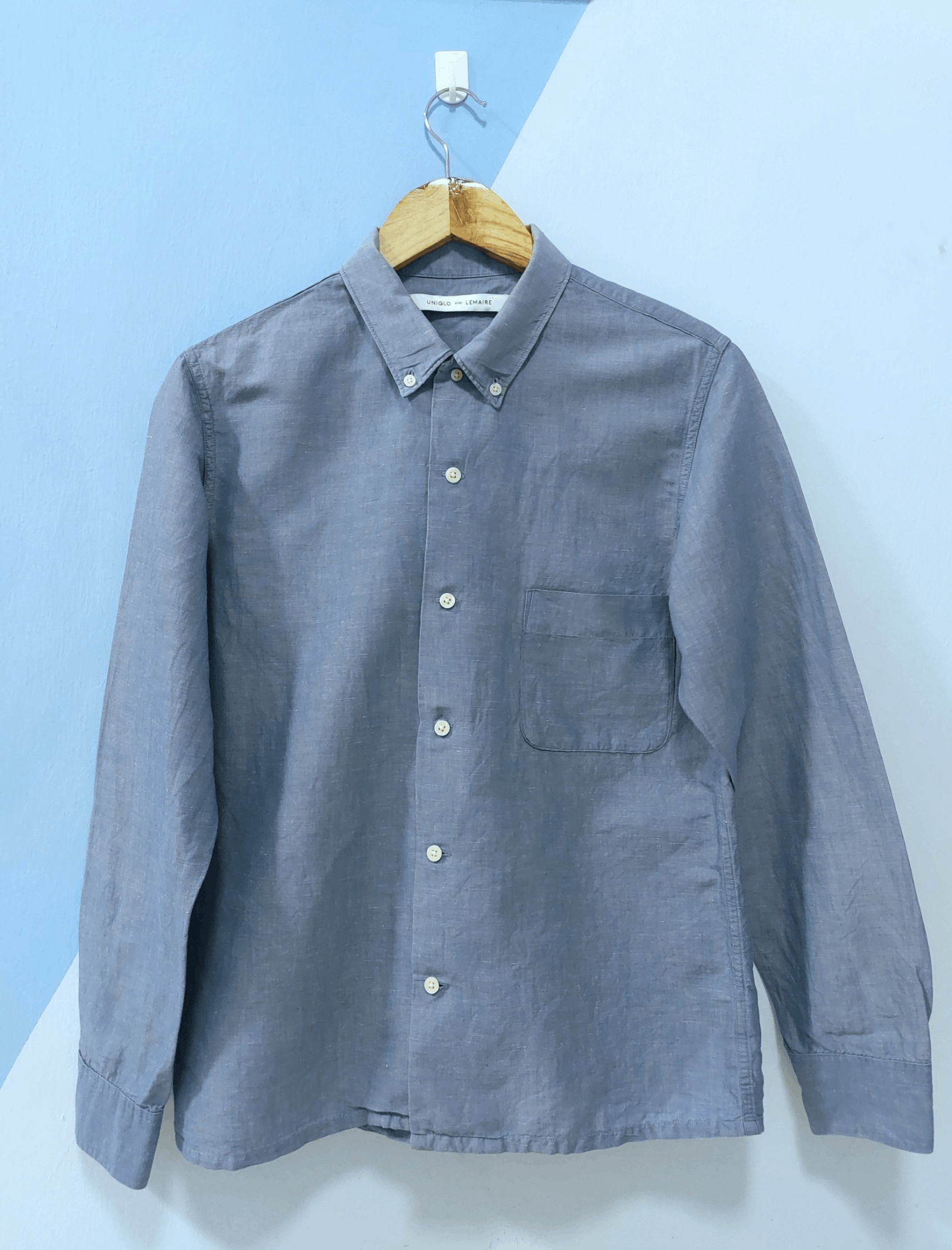 Lemaire Uniqlo X Lemaire Linen Blend Chambray Shirt Size US M / EU 48-50 / 2 - 1 Thumbnail