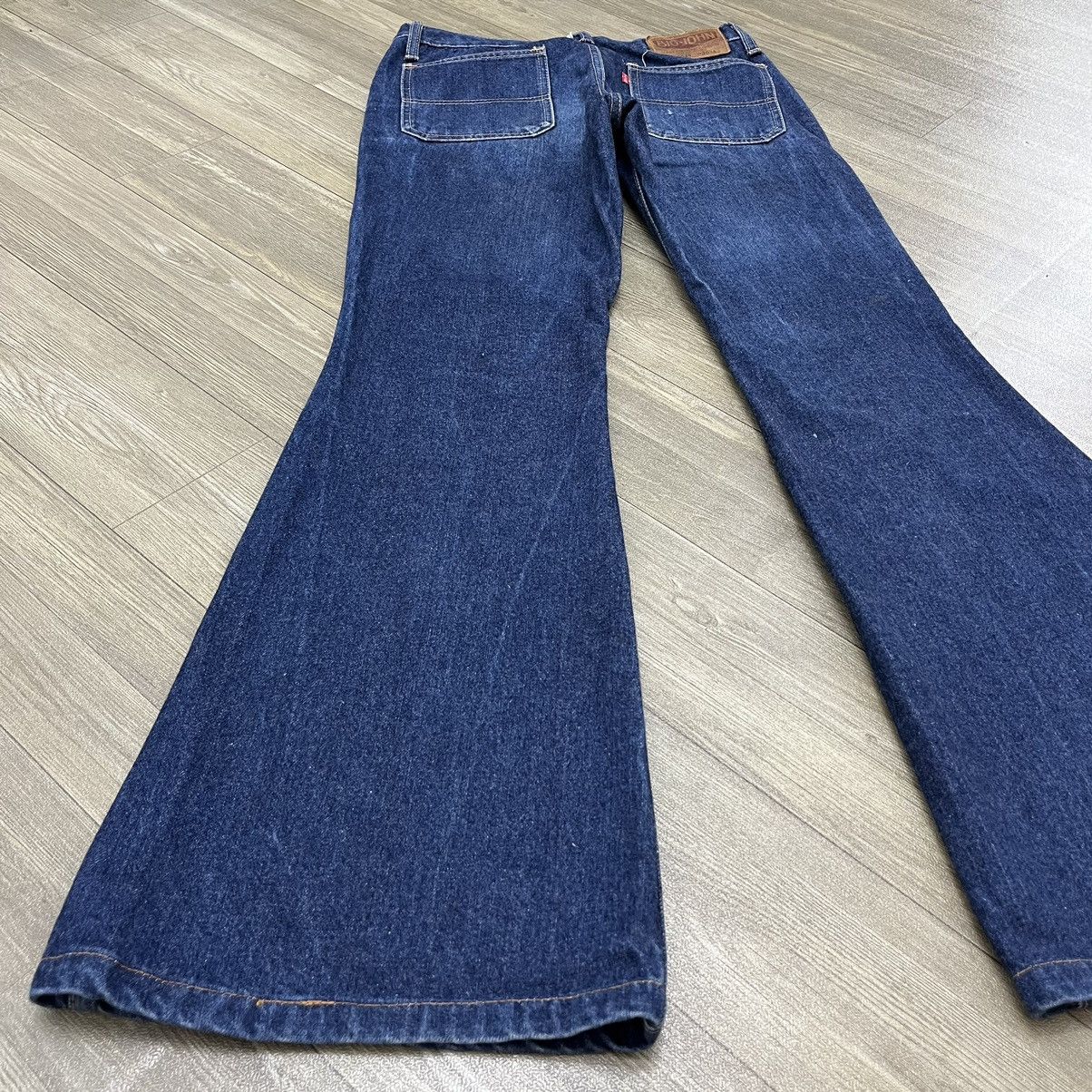 If Six Was Nine × Japanese Brand × Le Grande Bleu (L.G.B.) Vintage Big John Flared Jeans Bush Pants Style BootCut Denim Size US 27 - 18 Thumbnail