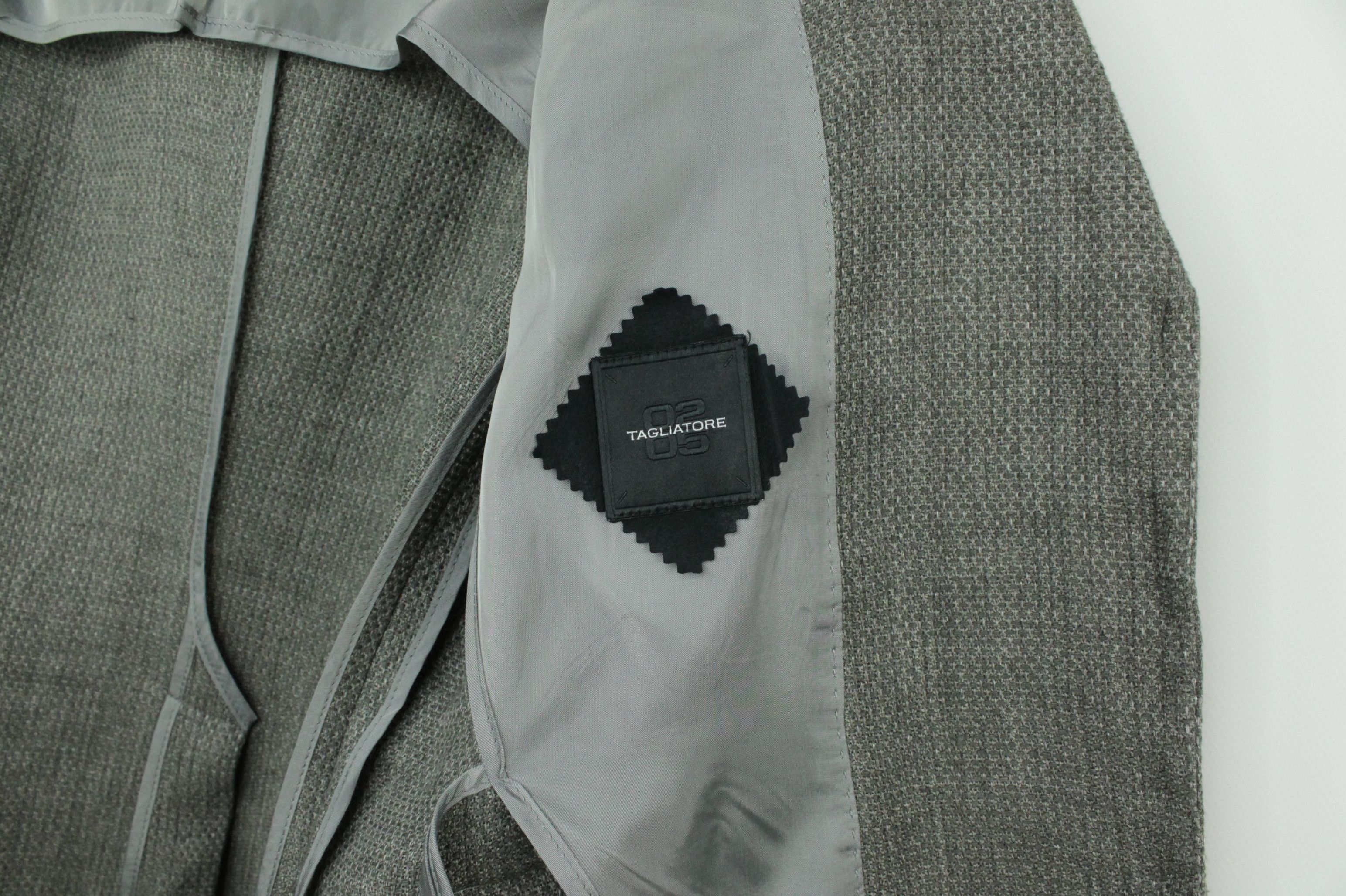 Tagliatore Tagliatore Women's Gray Linen Slim Fit Blazer Jacket Size M / US 6-8 / IT 42-44 - 8 Thumbnail