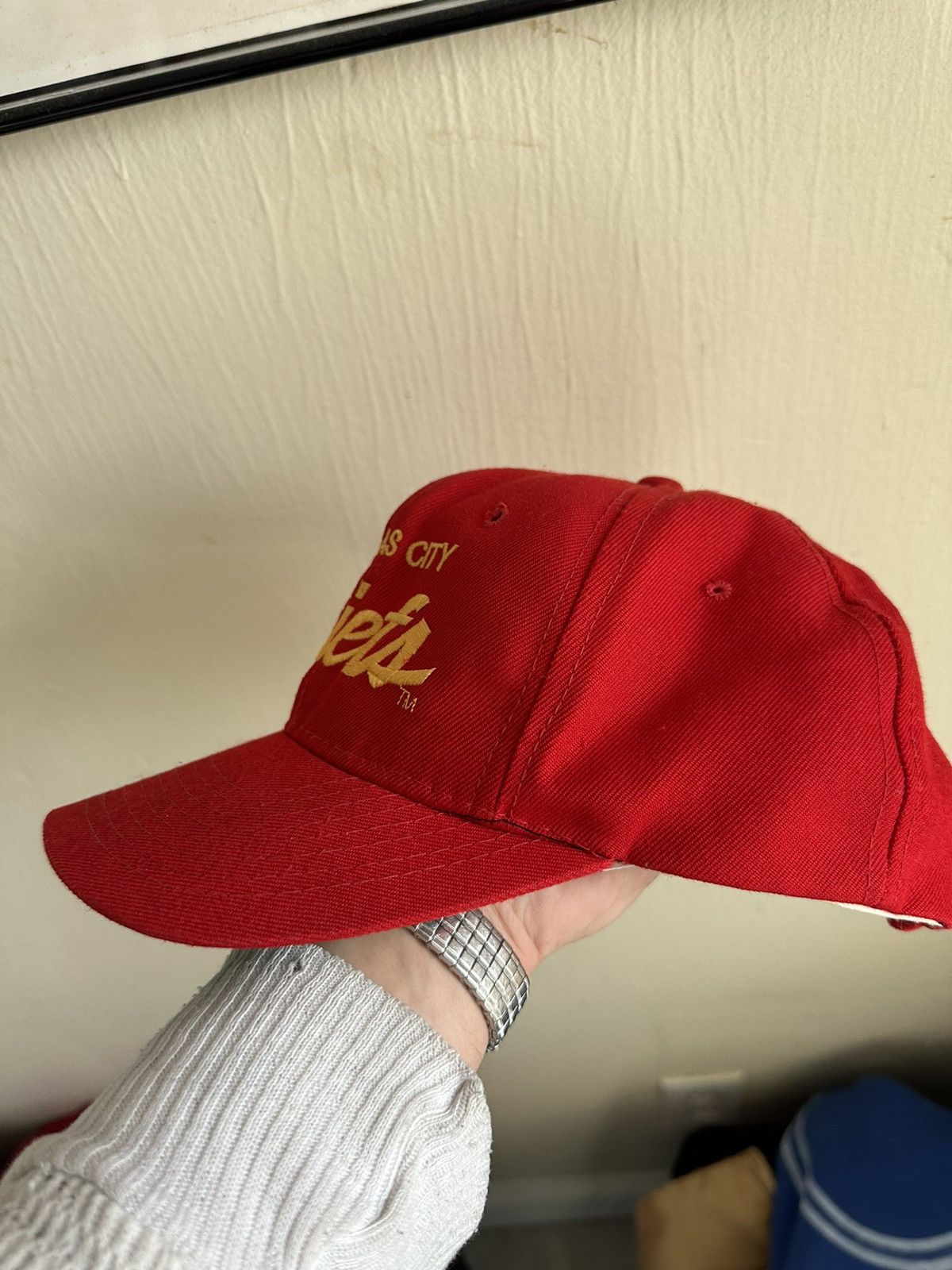 Sports Specialties 90s vintage Kansas city chiefs script snapback Size ONE SIZE - 3 Thumbnail