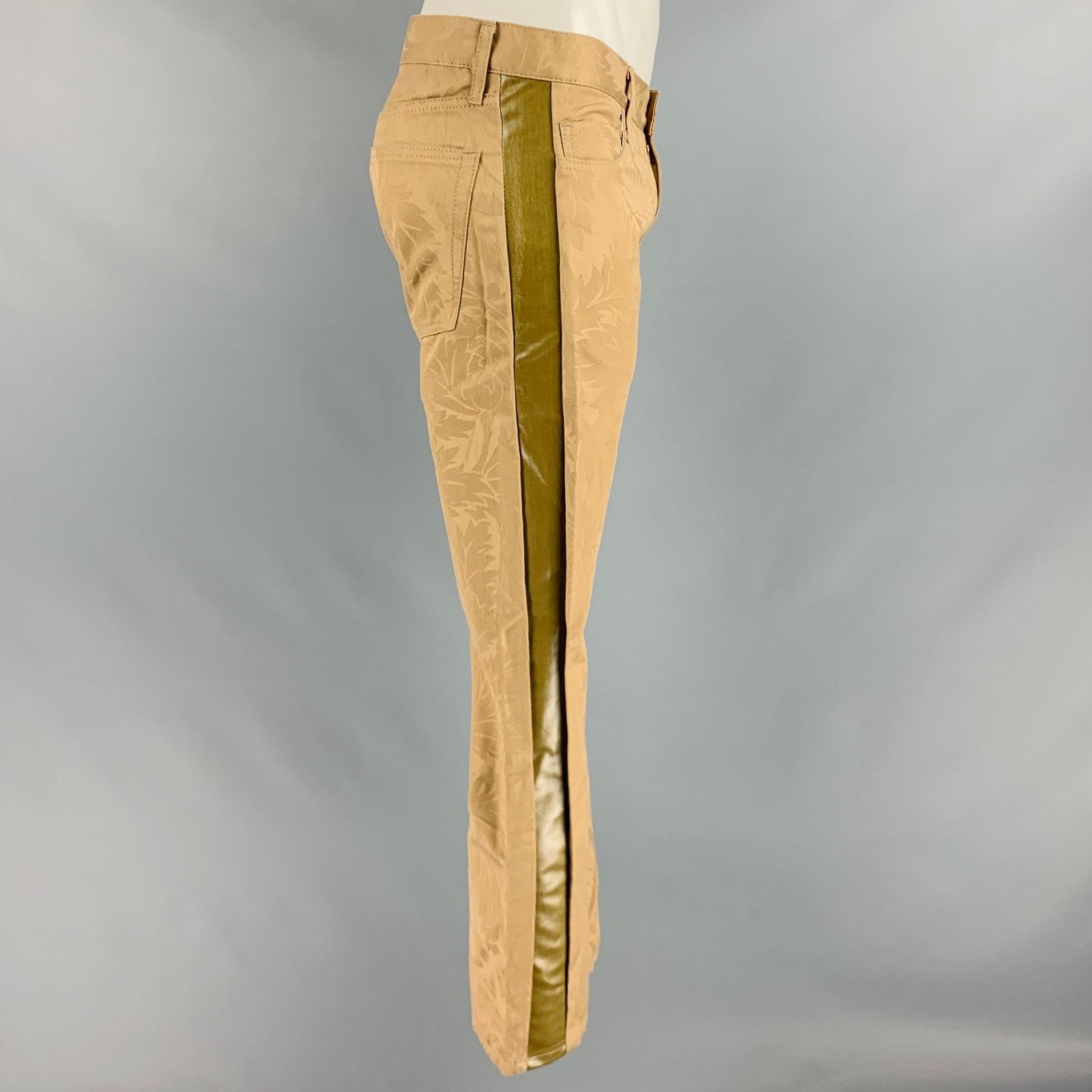 Junya Watanabe JUNYA WATANABE Size L Beige Damask Cotton Casual Pants Size US 34 / EU 50 - 2 Thumbnail