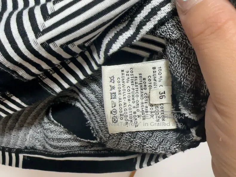 Hermes Hermes Black and white striped knitted sweater Size XS / US 0-2 / IT 36-38 - 4 Thumbnail