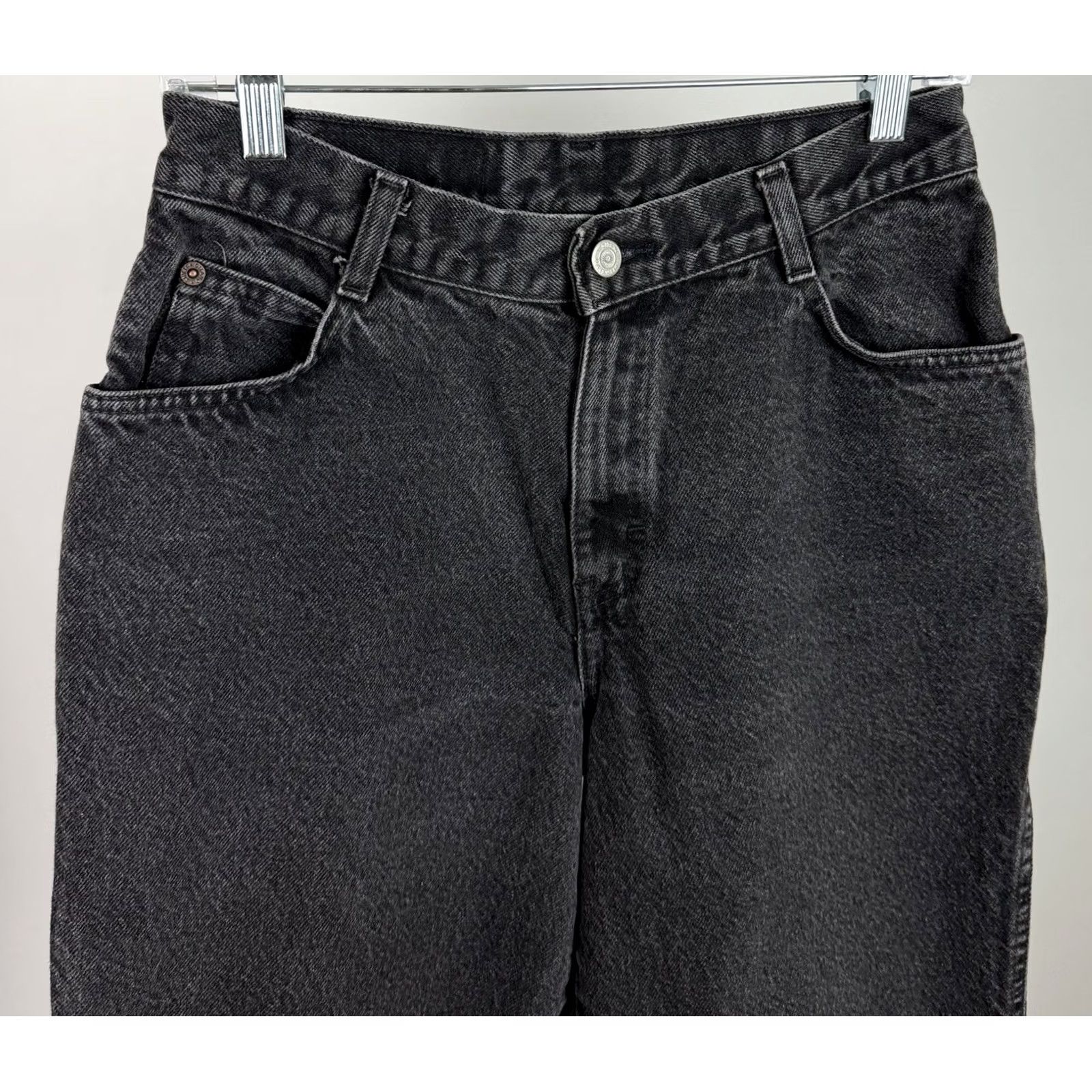 Vintage VINTAGE Gitano Jeans Womens 27x27 27 27x27 Relaxed High Rise Tapered Faded Black Denim 90s Womens Jeans Size 27" / US 4 / IT 40 - 3 Thumbnail
