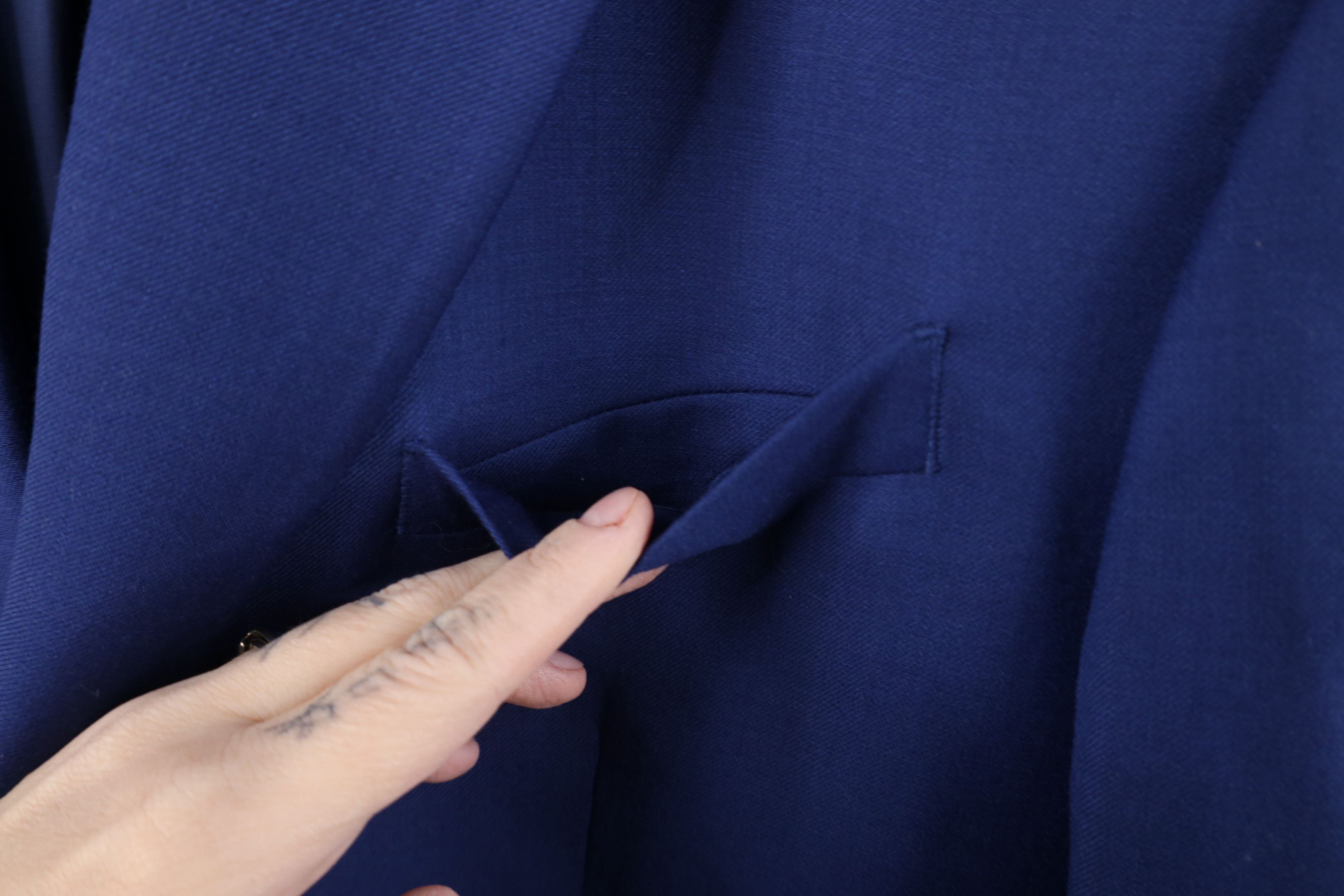 Jos. A. Bank Jos A Bank Wool 2 Button Suit Coat Blazer Jacket Blue Size US XXL / EU 58 / 5 - 8 Thumbnail