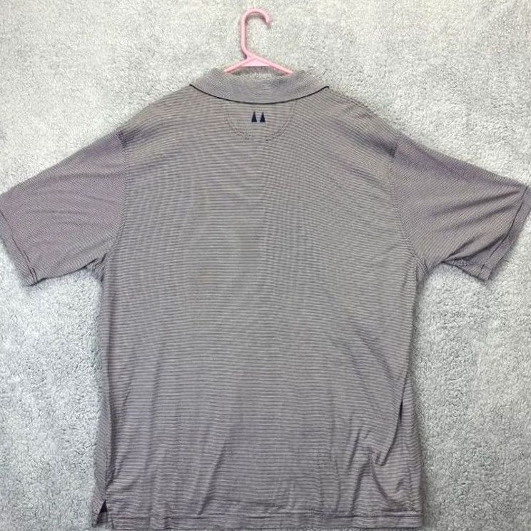 Vintage Greg Norman Shirt Mens 2XL Grey Striped Polo Golf Short Sleeve 100% Cotton Breathable Easy Care Size US XXL / EU 58 / 5 - 2 Thumbnail