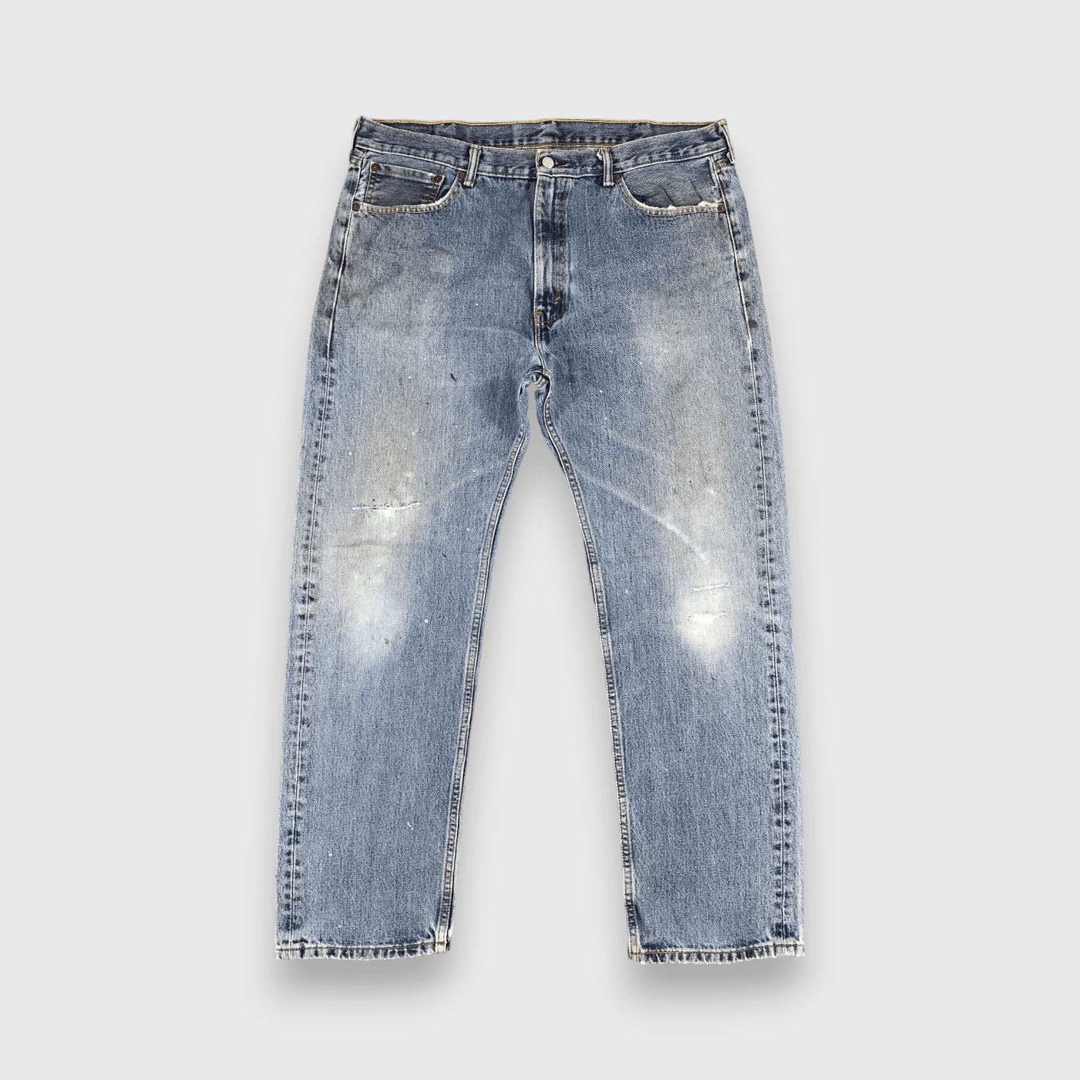 Levi's Vintage Blue Washed Levis 505 Jeans-J938 Size US 41 - 1 Thumbnail