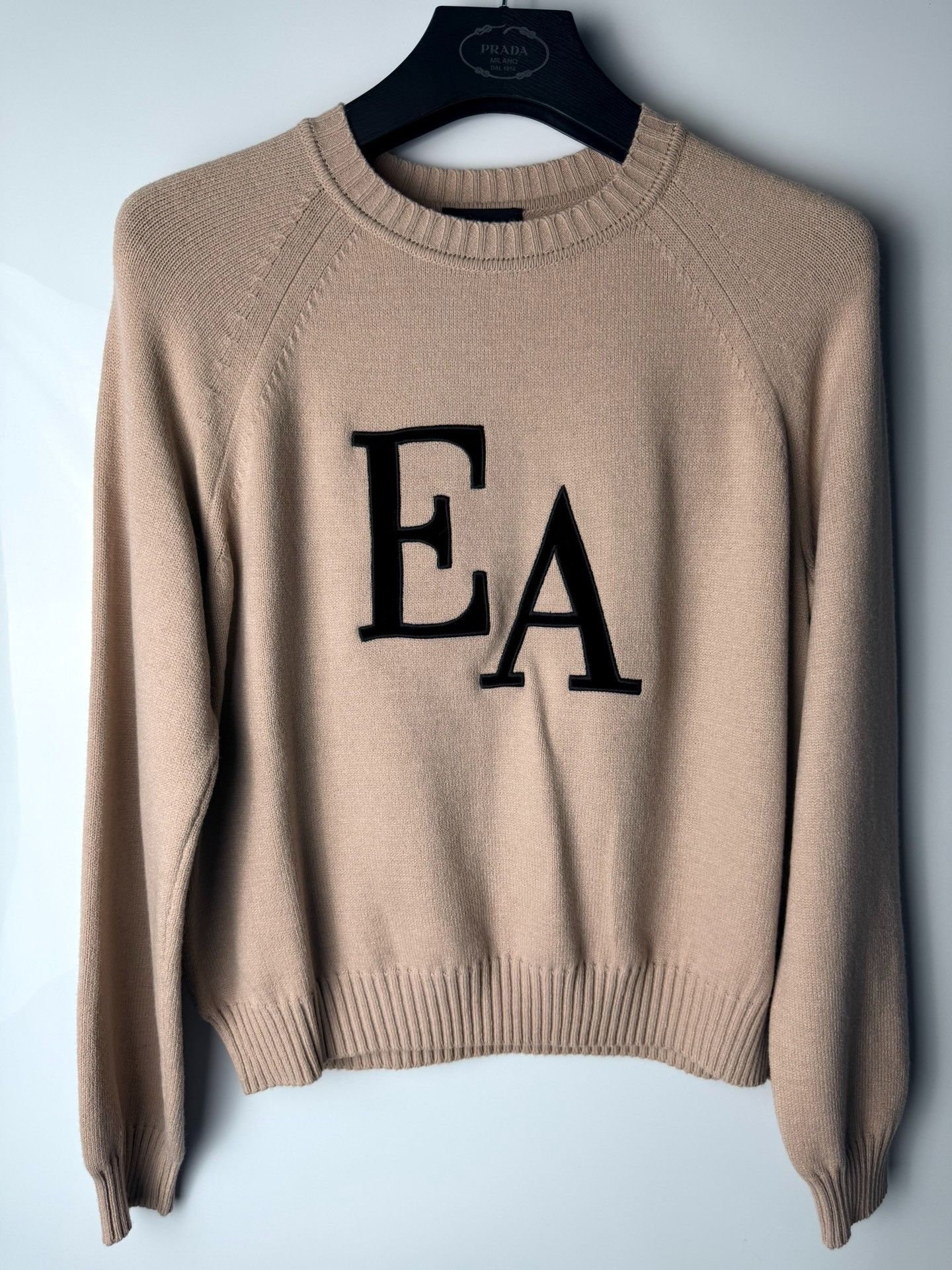 Emporio Armani Emporio Armani Beige Sweater L Women Size L / US 10 / IT 46 - 1 Thumbnail