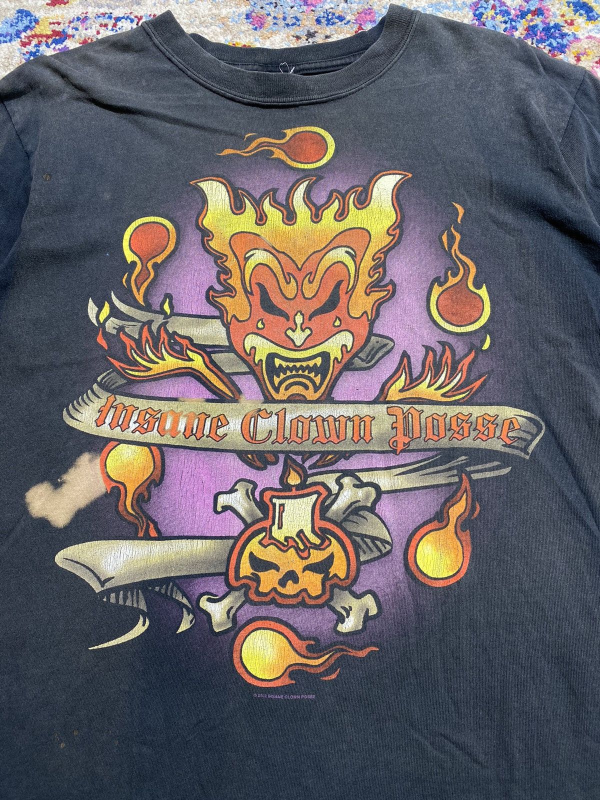 Band Tees Sun Faded ICP Insane Clown Posse Vintage Band T Shirt Size US M / EU 48-50 / 2 - 2 Thumbnail