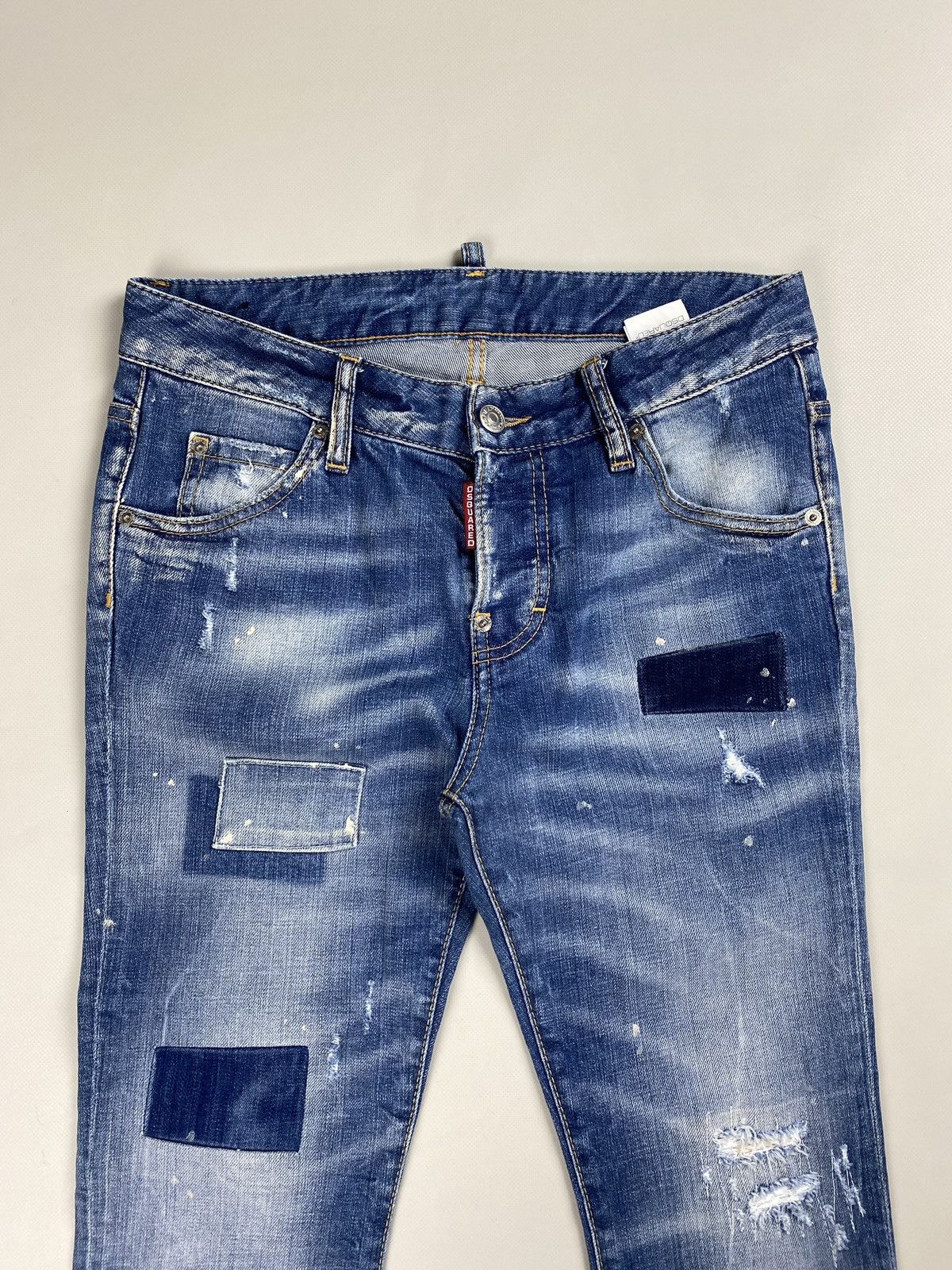 Designer × Dsquared2 Dsquared ladies distressed denim cropped jeans size 38 Size 26" / US 2 / IT 38 - 5 Thumbnail