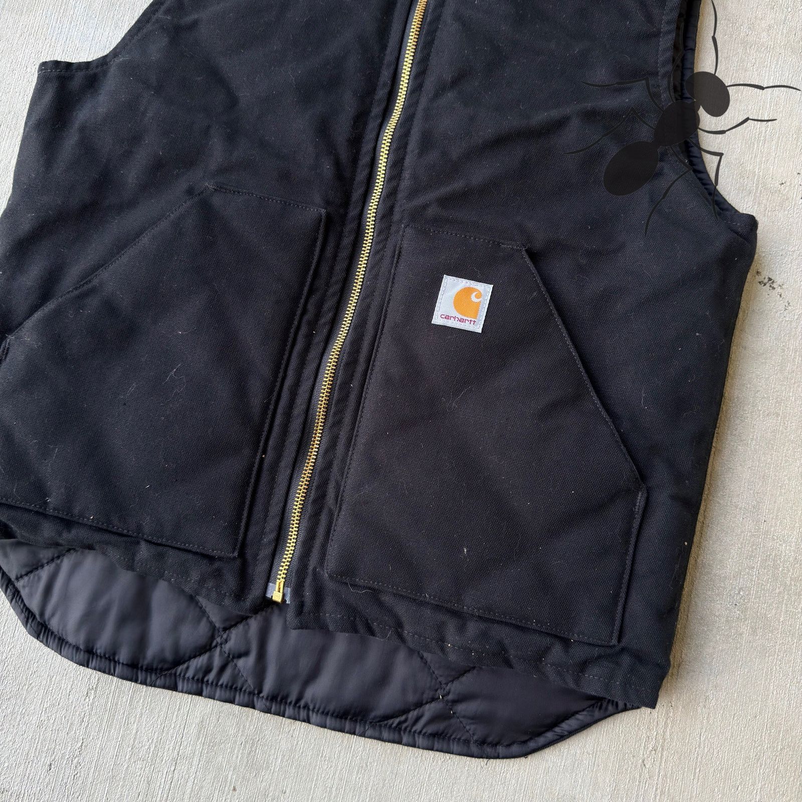 Carhartt × Vintage Carhartt V01 black work wear vest Size US S / EU 44-46 / 1 - 2 Thumbnail
