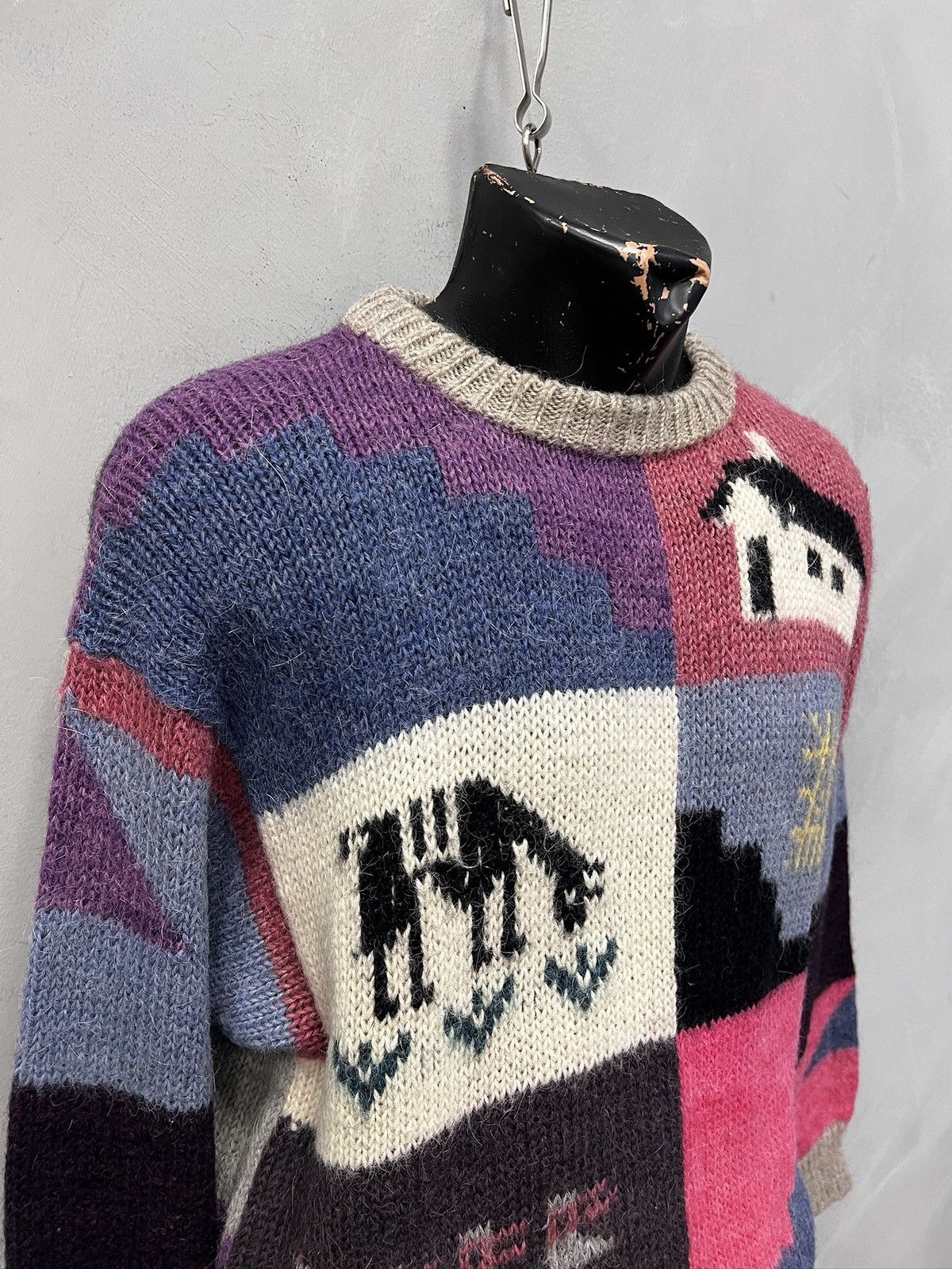 Lacoste Lacoste style JPG Wool Patchwork Knit Sweater Knitted y2k Size US L / EU 52-54 / 3 - 6 Thumbnail