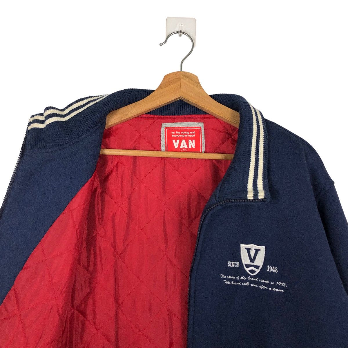 Japanese Brand 🔥90’s Vintage Varsity Jacket Van Jac Big Logo Issey Miyake Size US L / EU 52-54 / 3 - 10 Thumbnail