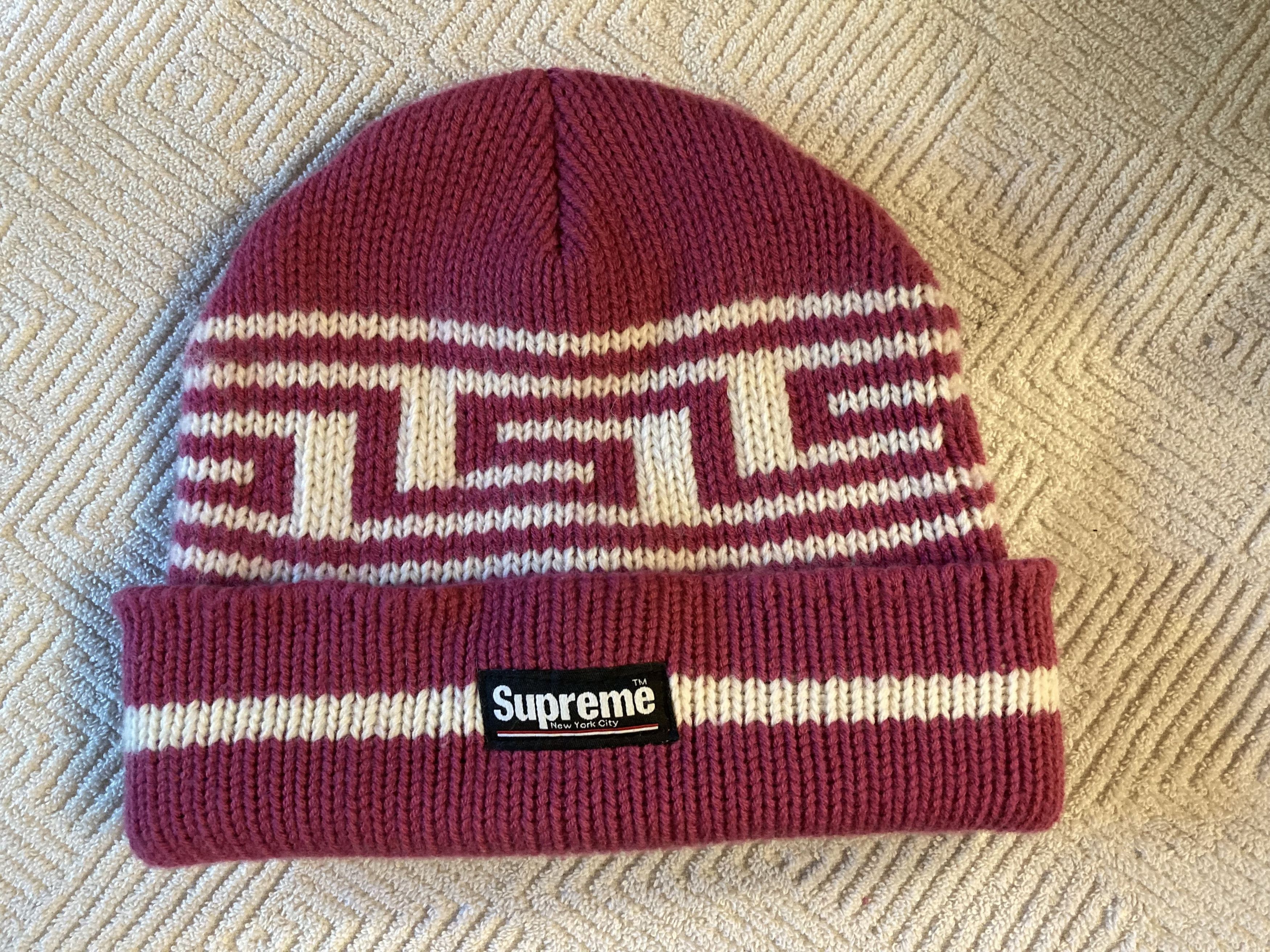 帽子 Supreme - Meandros Ragg Wool Beanie Supreme New York Meandros Ragg Wool Box Logo Beanie Hat Size