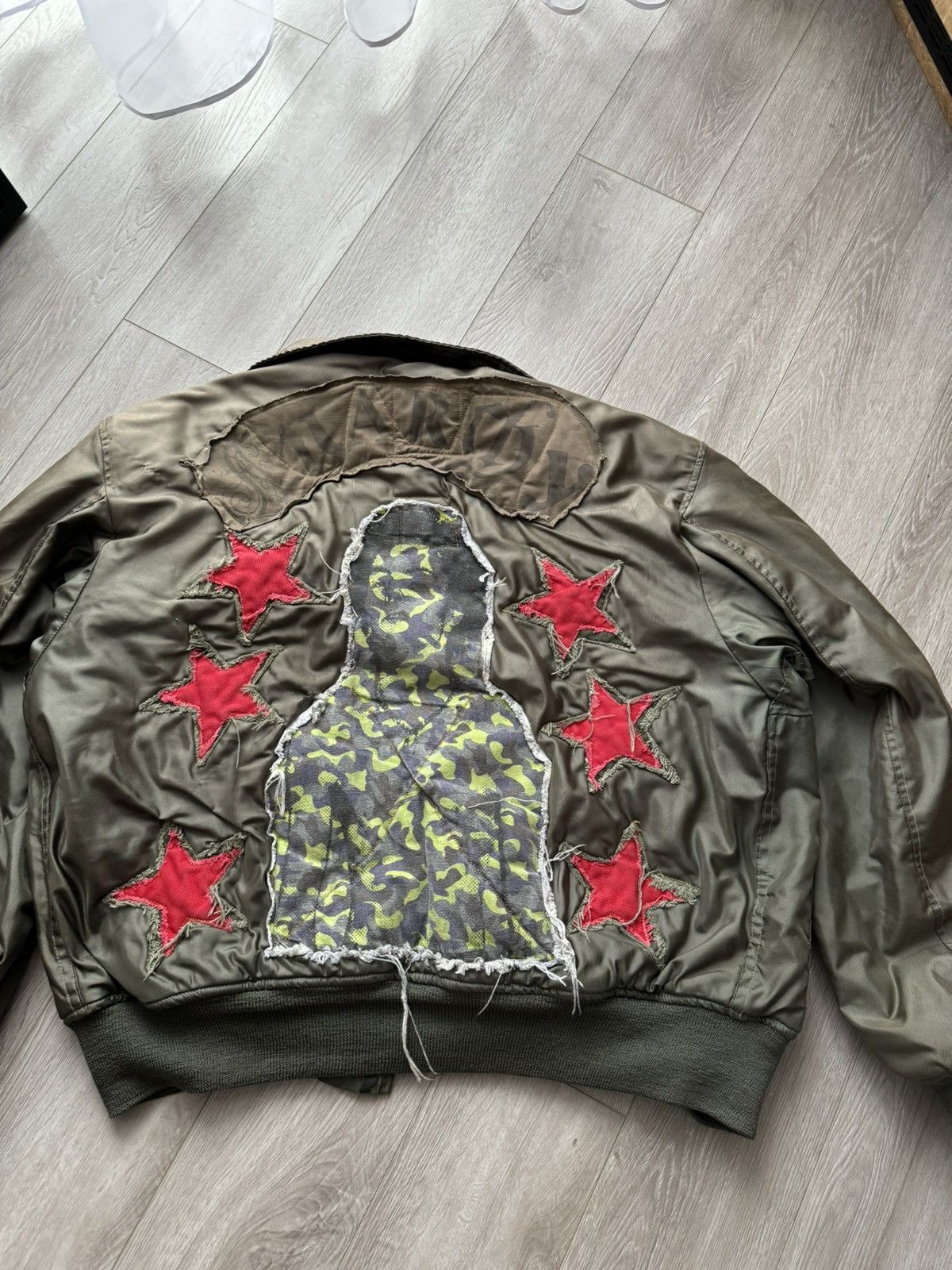 Japanese Brand Limited Edition Keanan Duffty Anarhy PatchWork Bomber Jacket Size US XL / EU 56 / 4 - 3 Thumbnail
