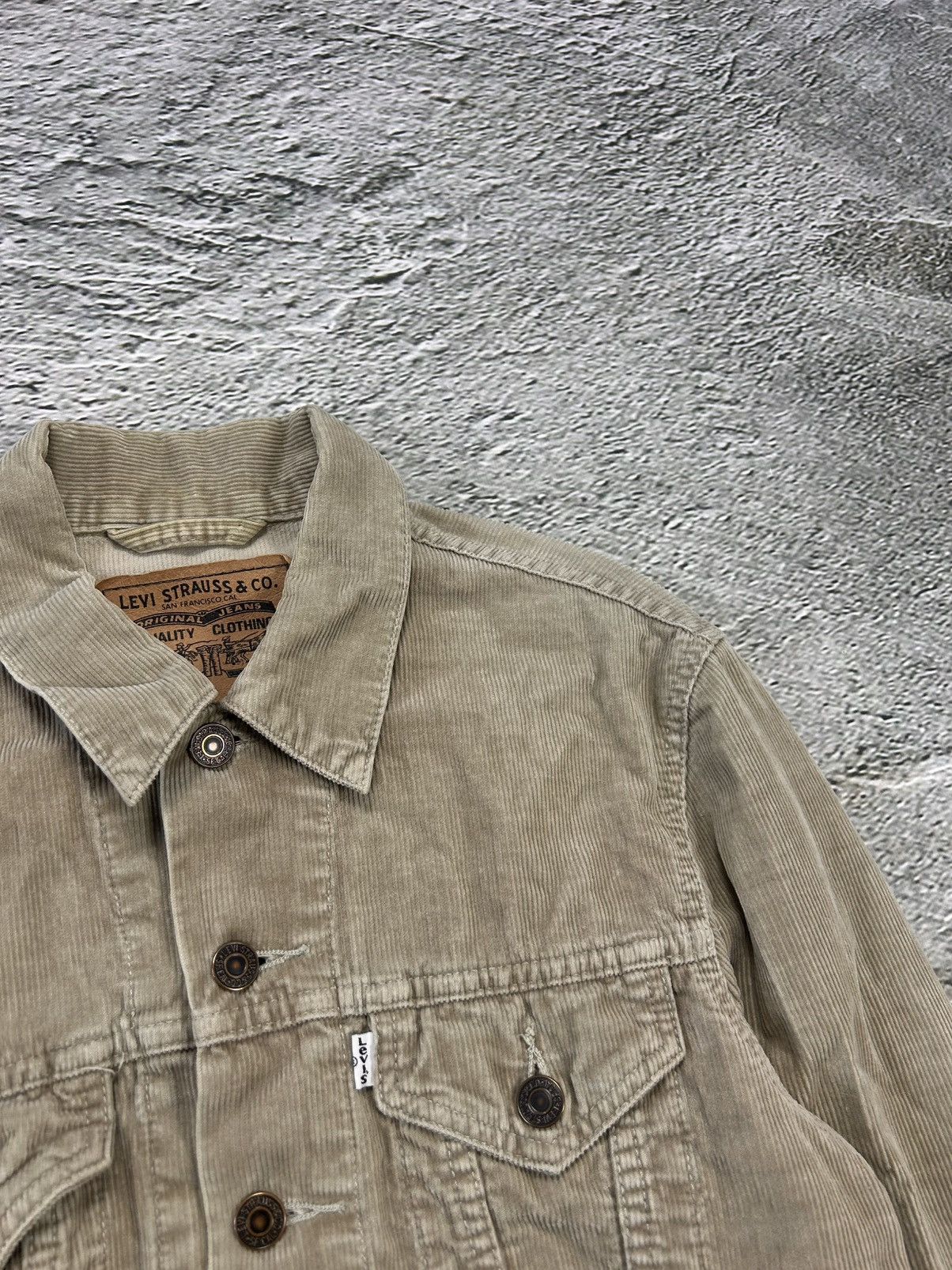 Levi's × Vintage Levi’s corduroy jacket vintage beige silver tab 70500 Size S / US 4 / IT 40 - 2 Thumbnail