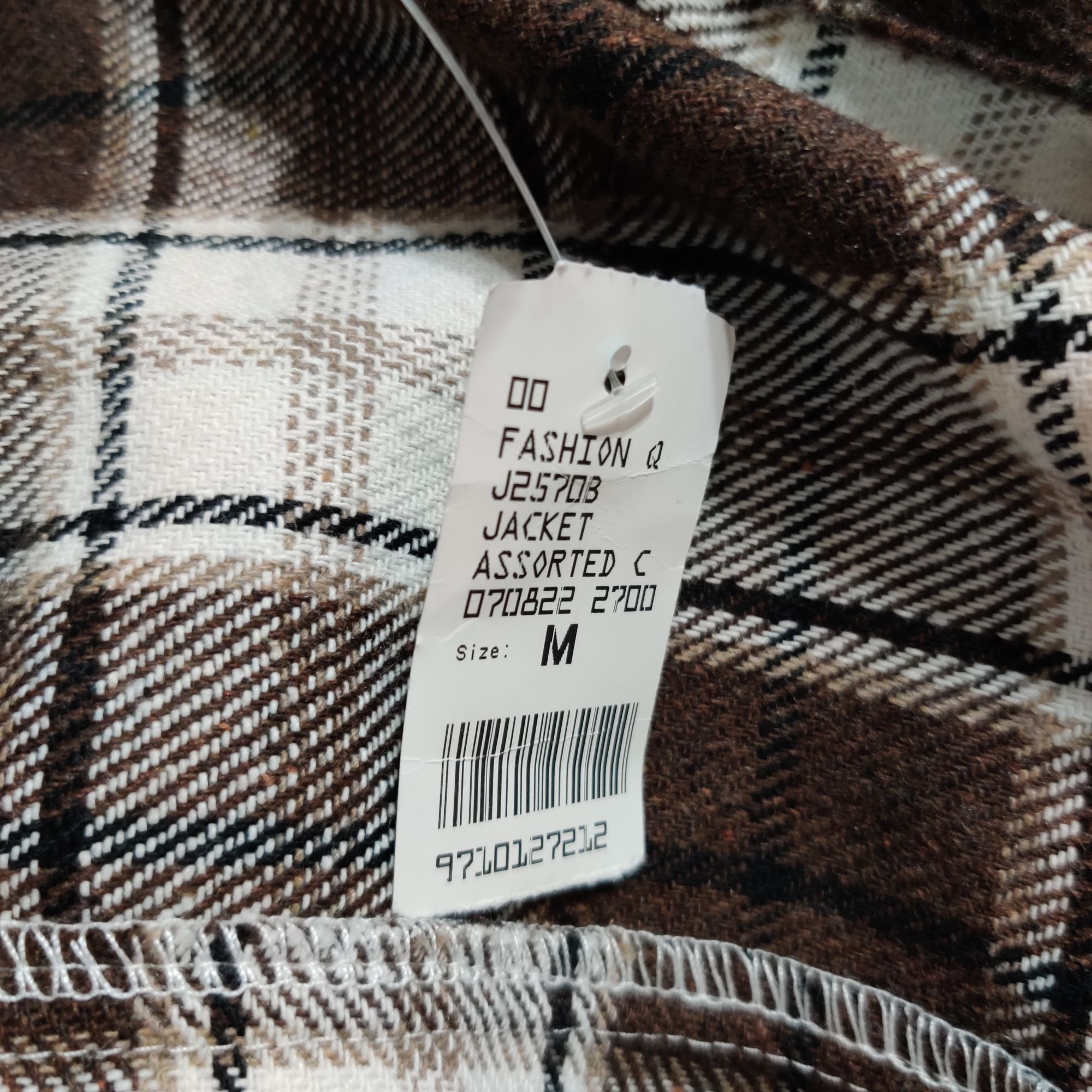 Other Camellia M Brown Plaid Longline Shirt Jacket Chest Pockets B Size M / US 6-8 / IT 42-44 - 5 Thumbnail