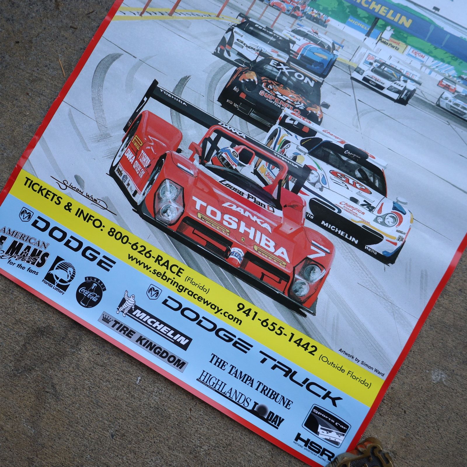 Vintage Original Vintage 1999 SuperFlo12 Racing Poster Size ONE SIZE - 2 Thumbnail