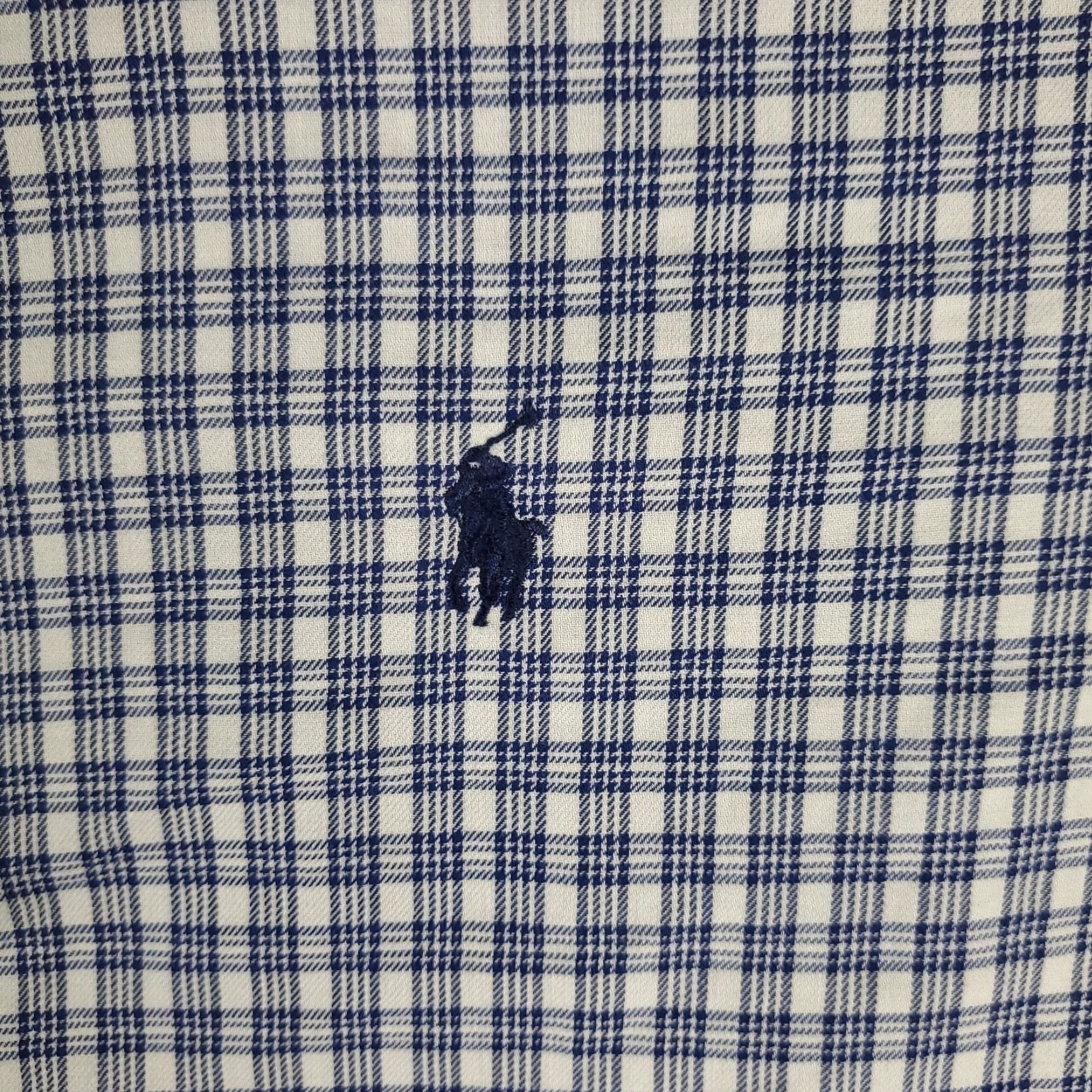 Ralph Lauren Ralph Lauren Dress Shirt Mens 16 Blue Plaid Button Up Long Sleeve Cotton Size 42R - 2 Thumbnail