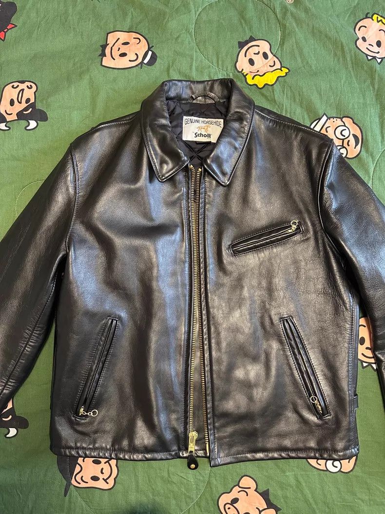 Schott Schott 689H Horsehide Biker Jacket Size US XL / EU 56 / 4 - 3 Thumbnail