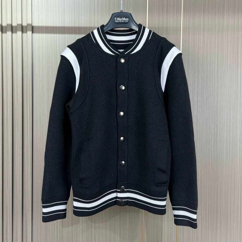 Givenchy Embroidered Letter Wool Baseball Jacket 2506-Nexta