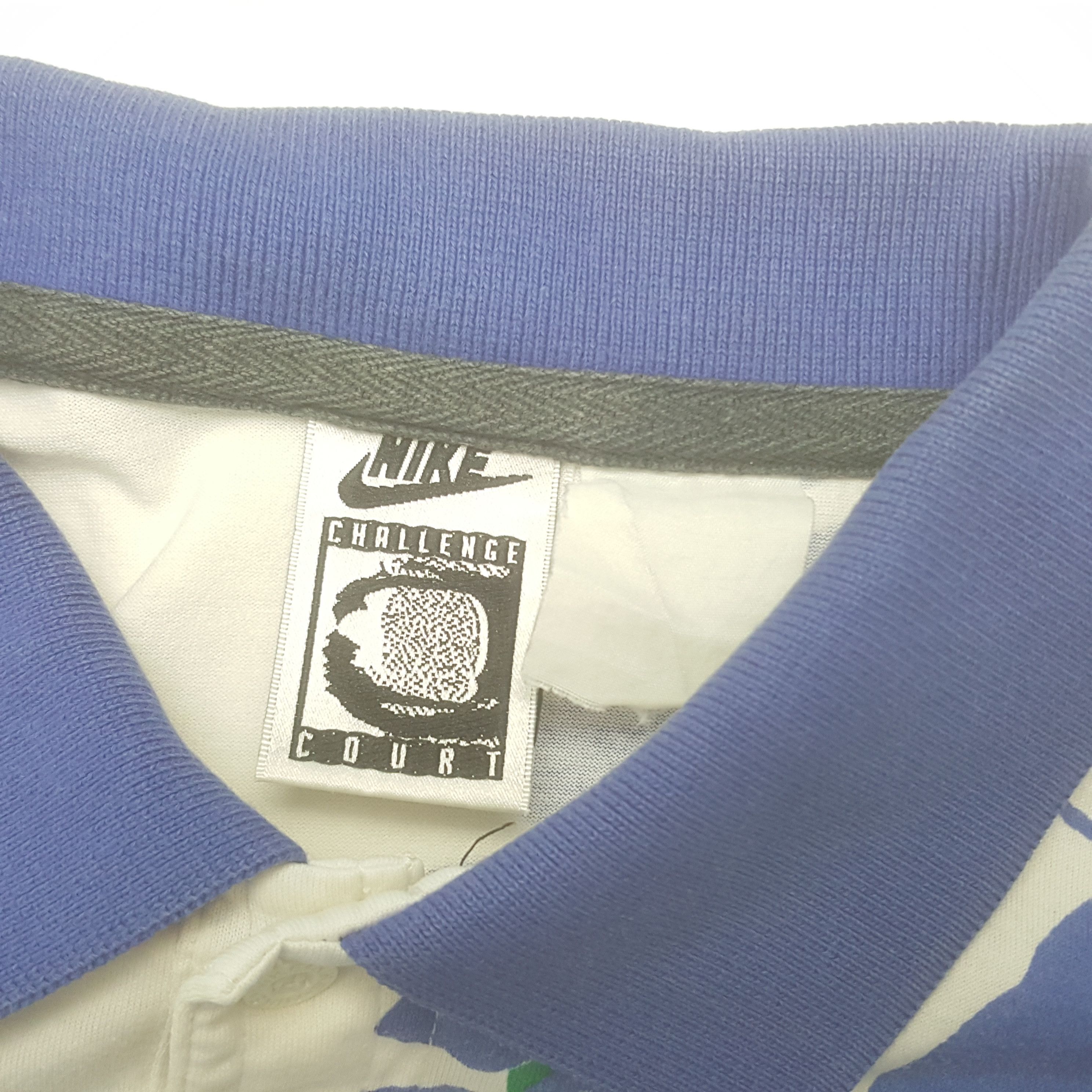 Nike × Vintage Vintage Nike Challenge Court Tennis Retro Polo Shirt Size US M / EU 48-50 / 2 - 5 Thumbnail