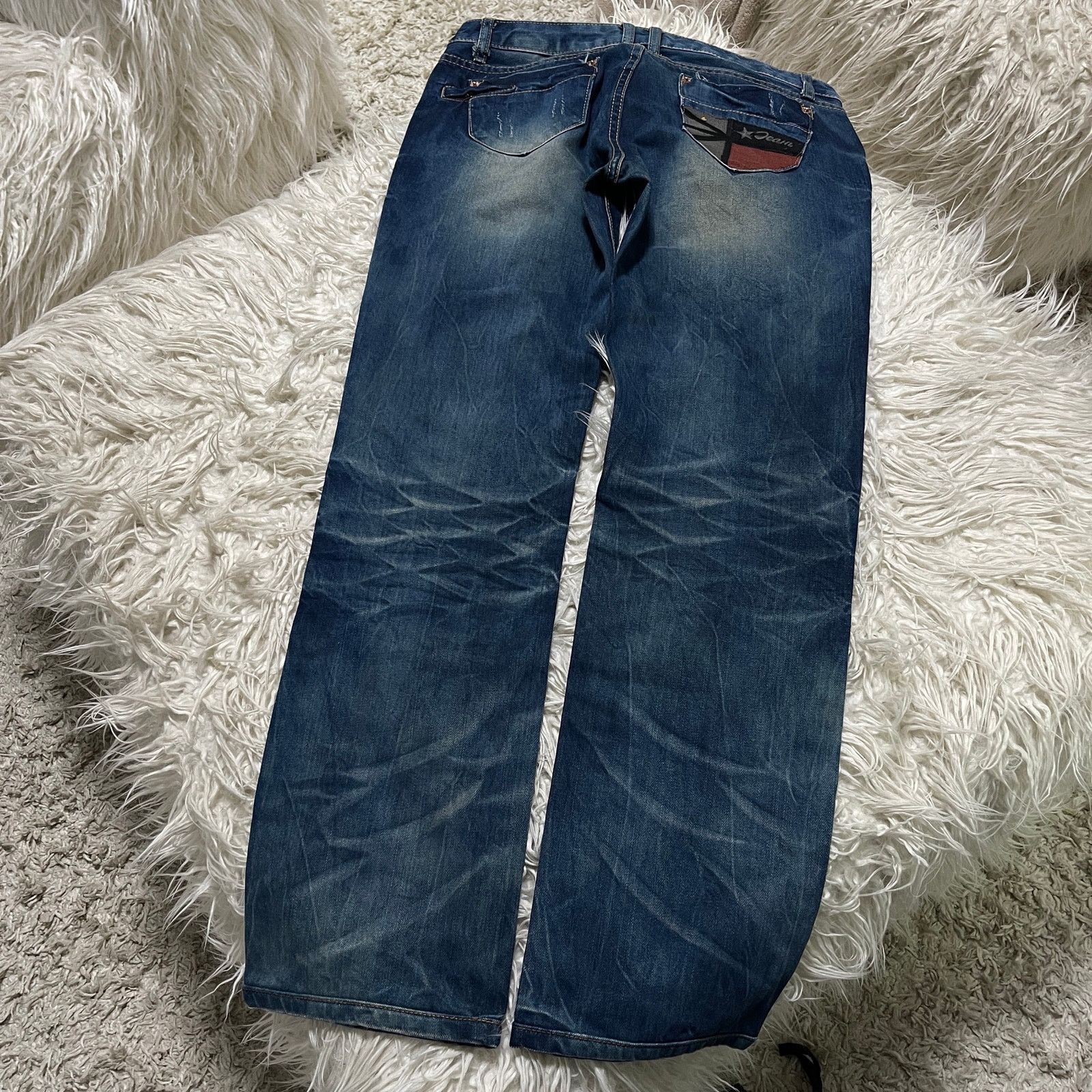 Hysteric Glamour × Japanese Brand × Vintage Vintage Japanese Brand Faded Wash Low-rise Denim Jeans Blue Size 32" / US 10 / IT 46 - 2 Thumbnail