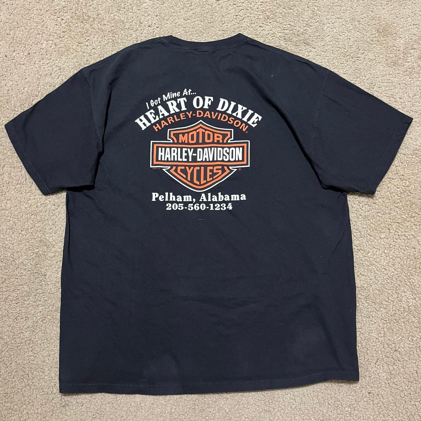 Harley Davidson Harley Davidson Double Sided Graphic Black Shirt 2XL Size US XXL / EU 58 / 5 - 2 Thumbnail