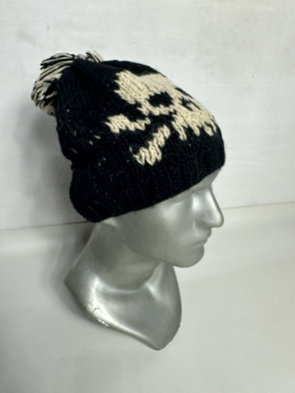 Japanese Brand Skull Skeleton Punk Bondage Knitted Beanie Hats Size ONE SIZE - 3 Thumbnail