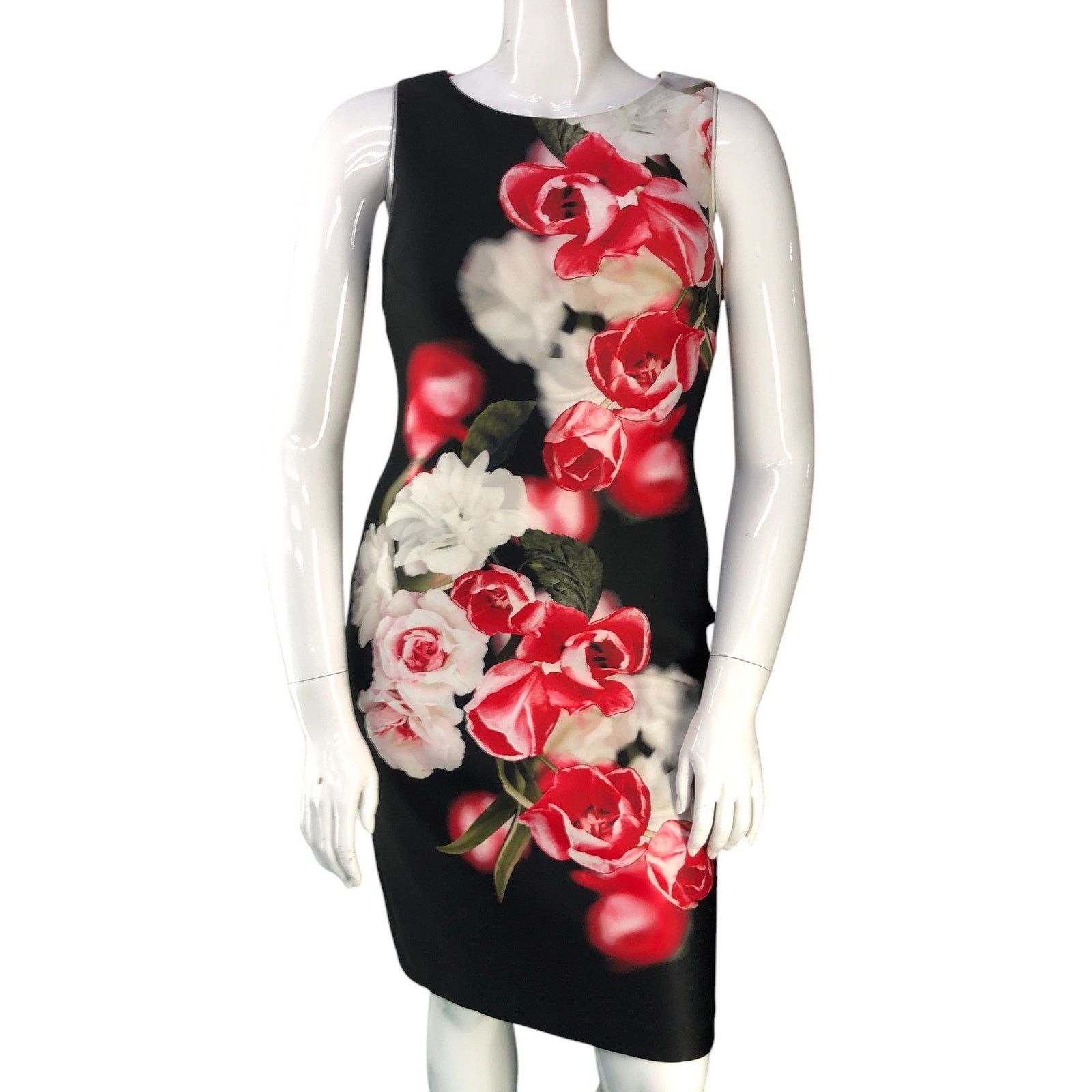 Calvin Klein Calvin Klein Size 10 Dress Scuba Roses Sleeveless Career Size L / US 10 / IT 46 - 11 Thumbnail
