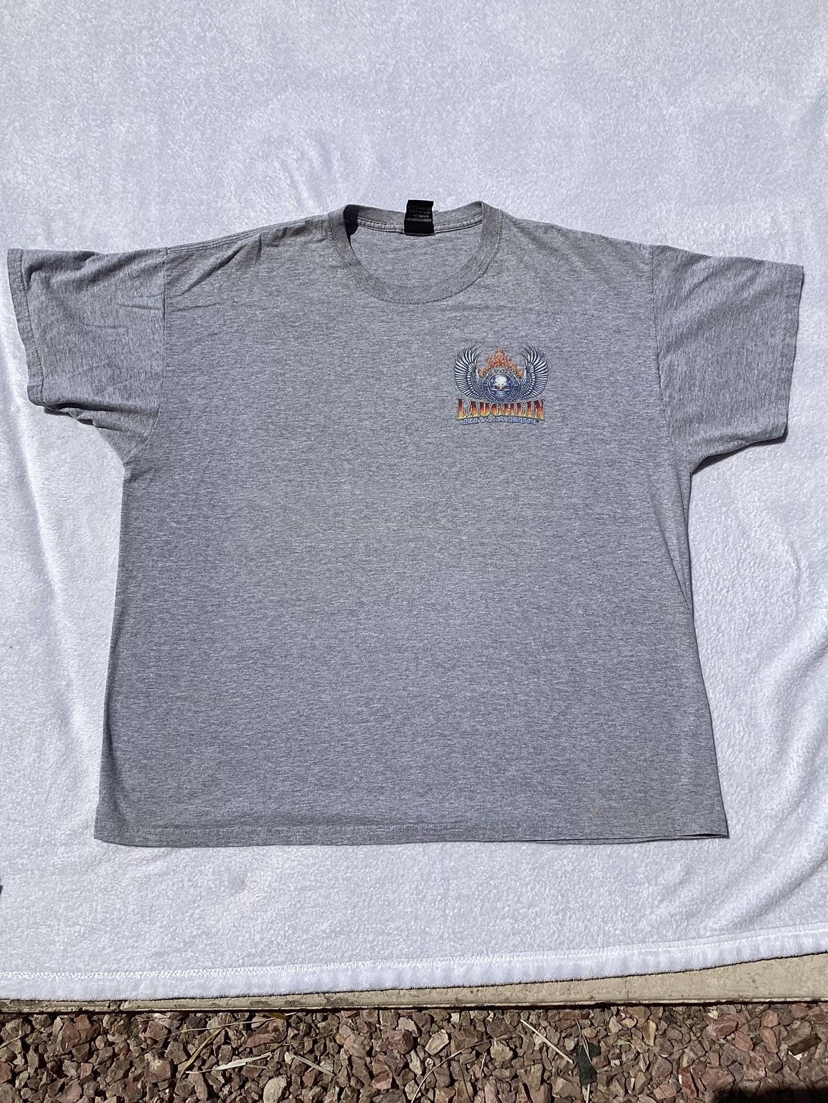 Harley Davidson × Vintage 2013 Laughlin River run double sided motorcycle/biker Tee Size US XXL / EU 58 / 5 - 4 Thumbnail