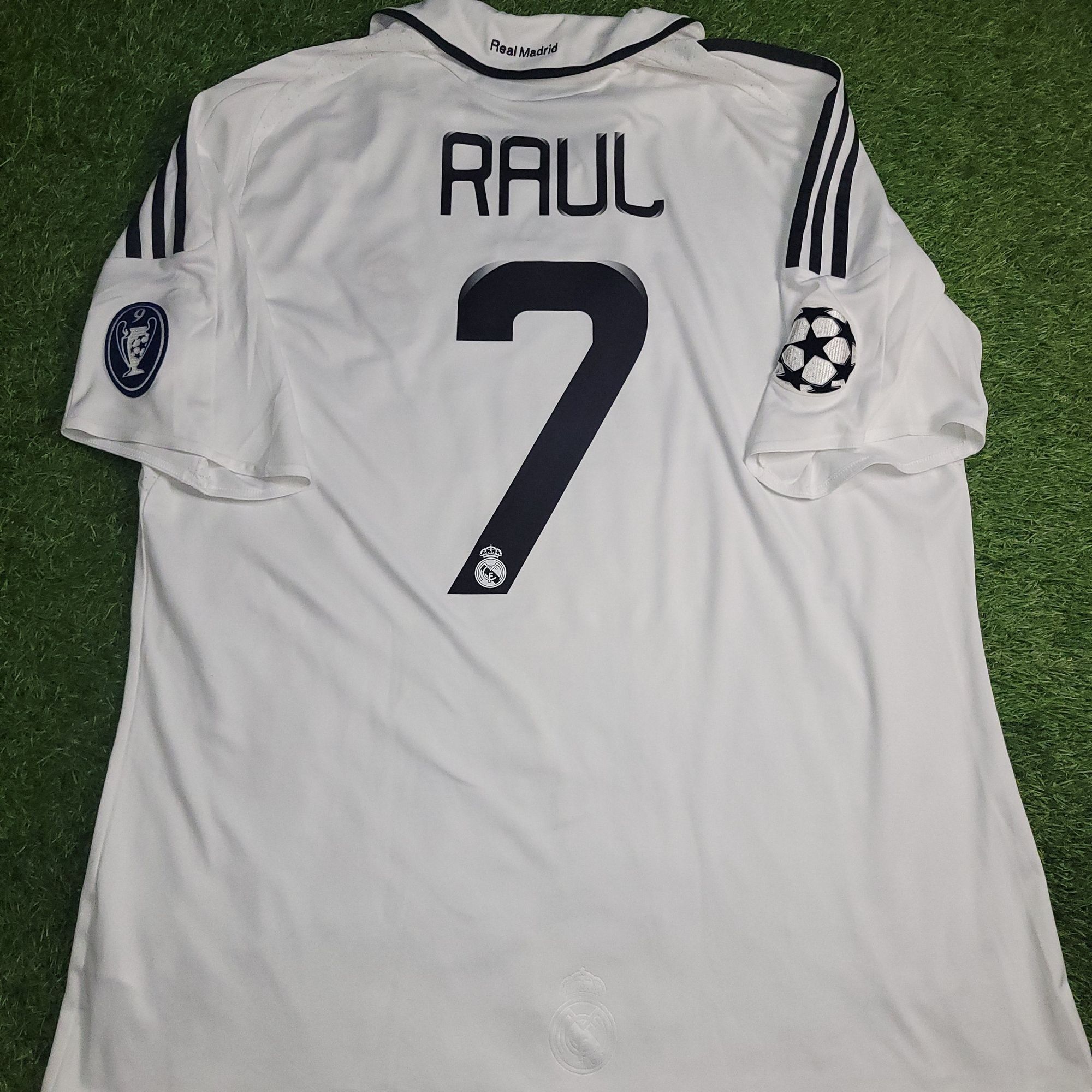 Adidas Raul Real Madrid 2008 2009 UEFA Home Soccer Jersey Shirt XL Size US XL / EU 56 / 4 - 1 Thumbnail