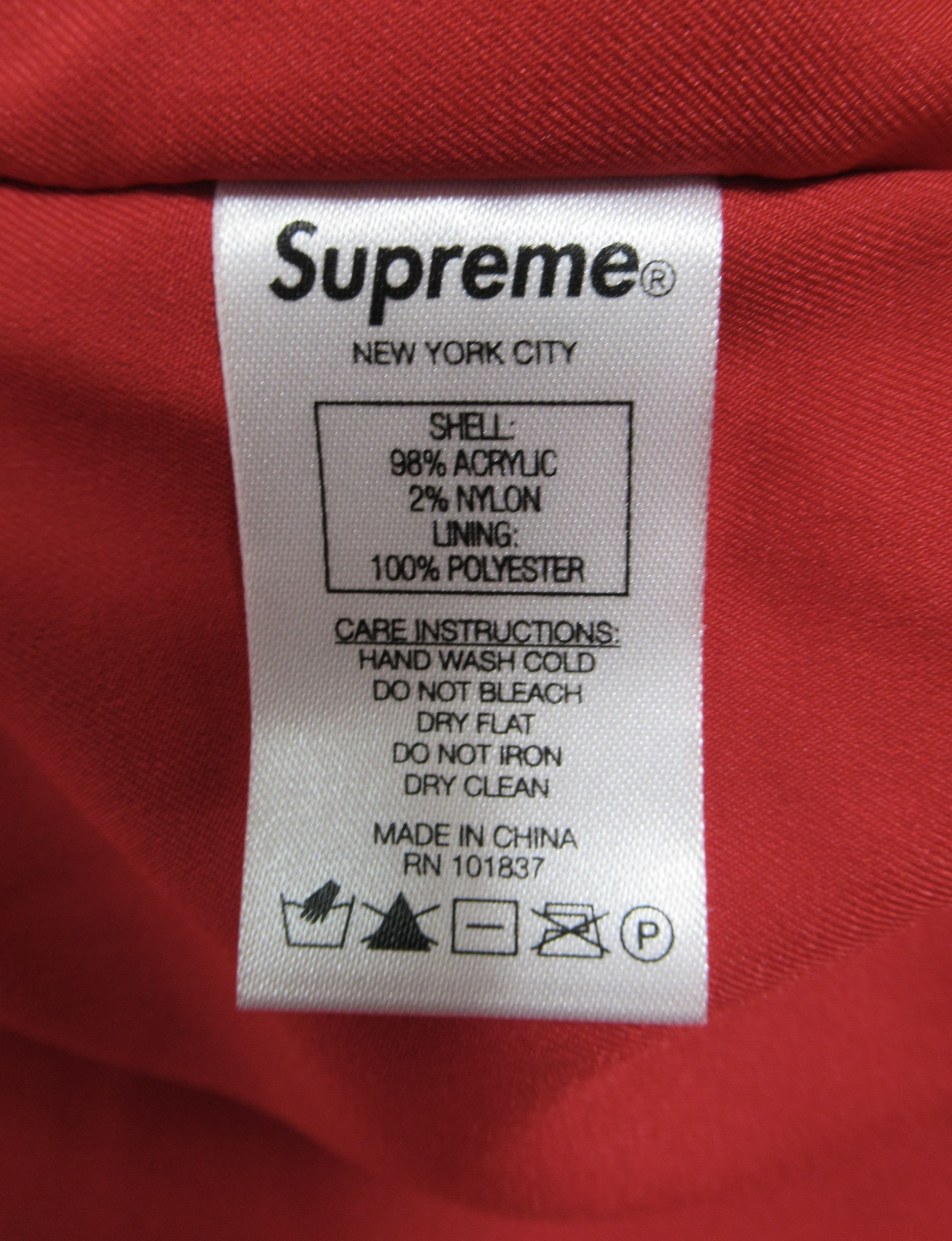 Supreme Supreme Men's Chullo Windstopper® Zip Up Sweater Red Size L Size US L / EU 52-54 / 3 - 11 Thumbnail