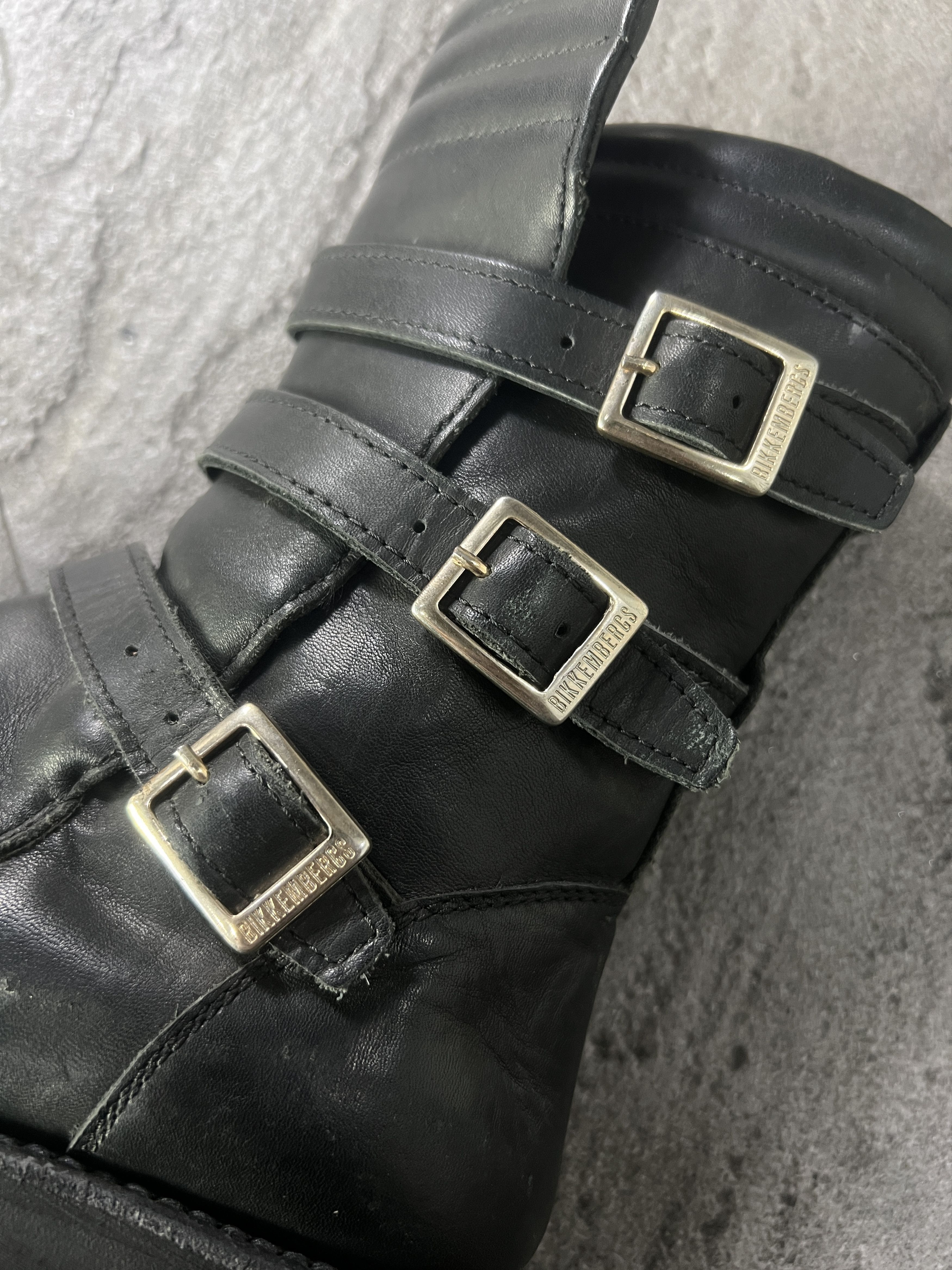 Dirk Bikkembergs Dirk Bikkembergs 3 Strap Leather Biker Boots Black Size US 7 / IT 37 - 10 Thumbnail