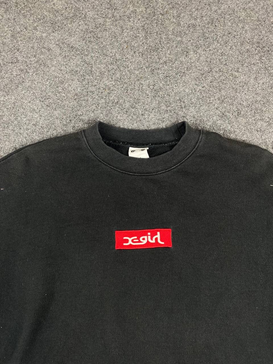 Japanese Brand x girl box logo japanese brand crop top sweatshirt Size L / US 10 / IT 46 - 2 Thumbnail