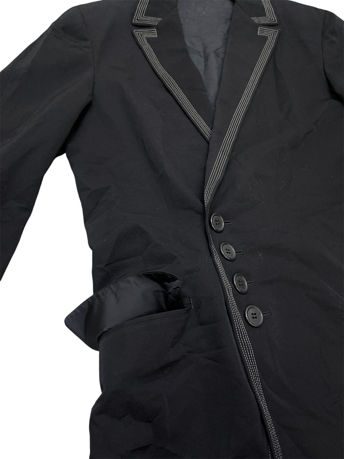 Y's Y’s x Yhoji Yamamoto Women’s Blazer Size M / US 6-8 / IT 42-44 - 12 Thumbnail