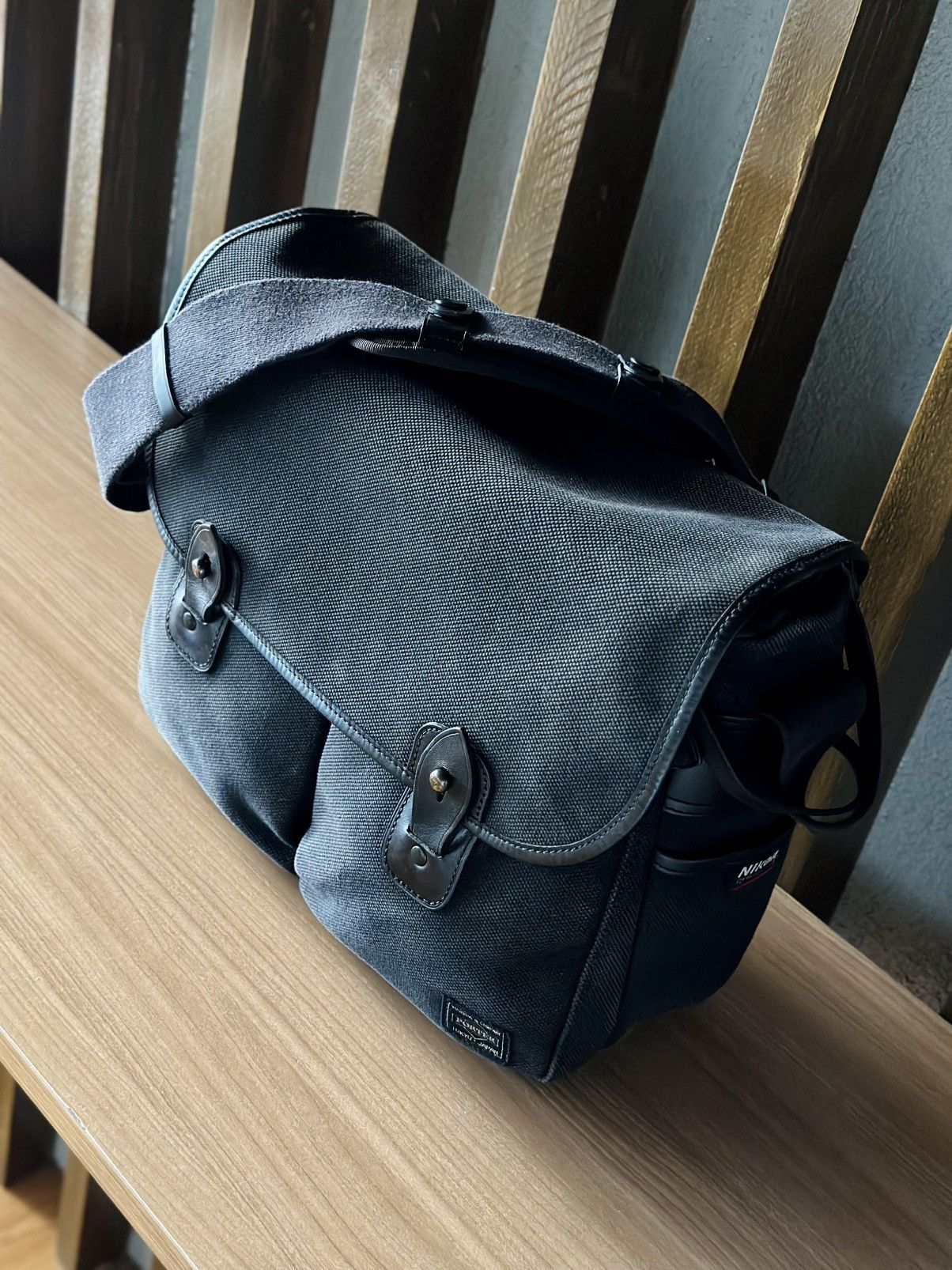 Porter Nikon x Porter Canvas Leather Camera/Shoulder Messenger Bag Size ONE SIZE - 3 Thumbnail