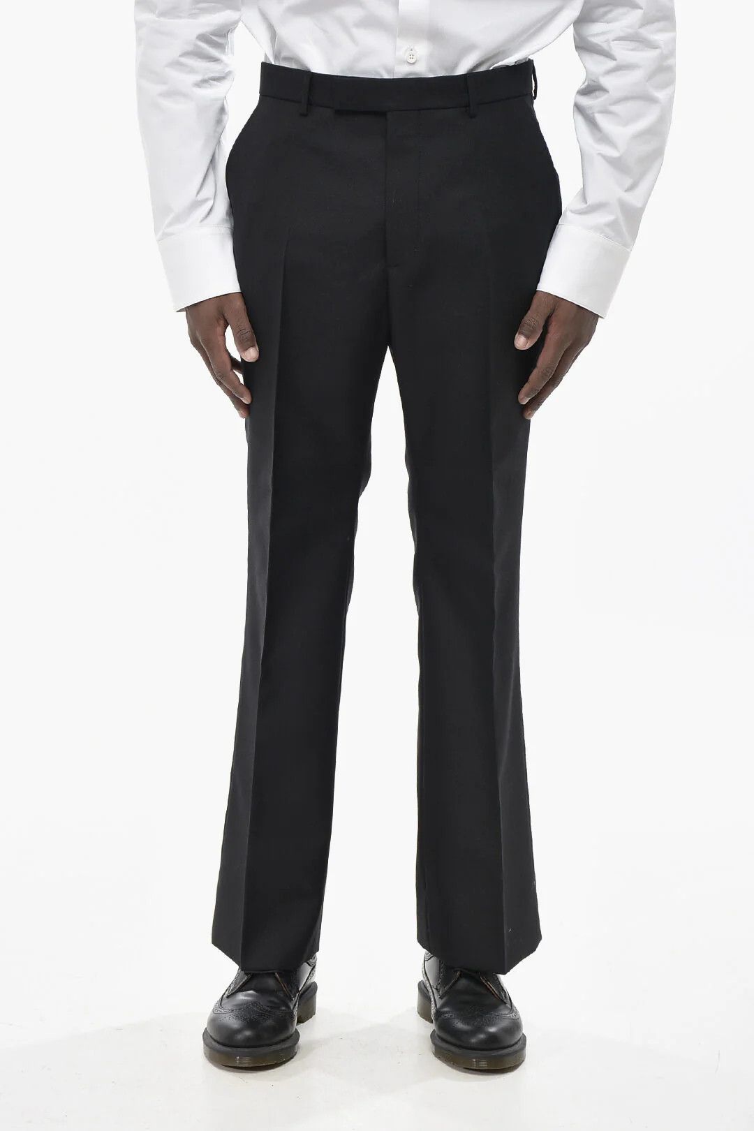 Gucci og1mm0426 Solid-Color Wool Pant in Black Size US 34 / EU 50 - 1 Thumbnail