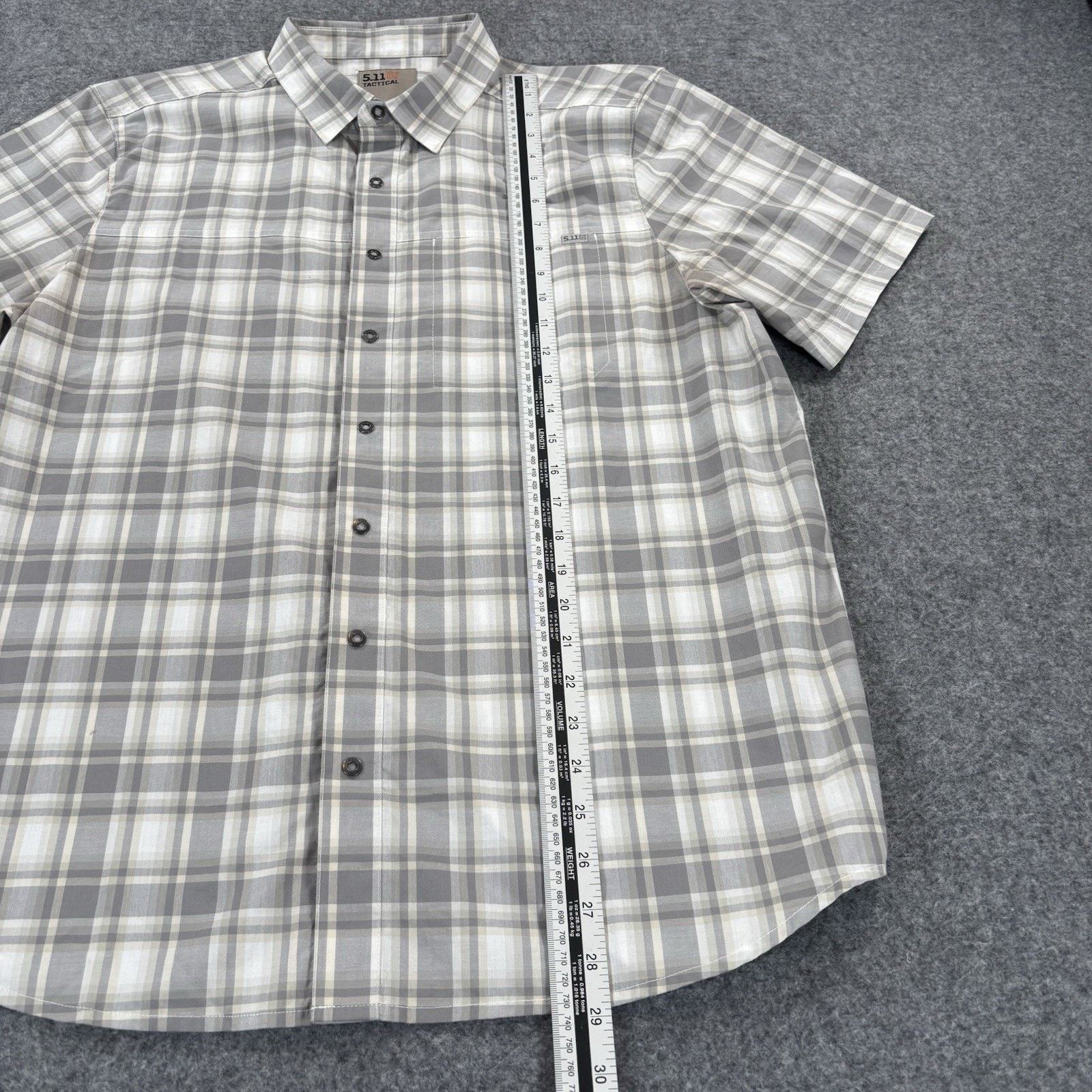 5.11 5.11 Tactical Men's Medium Plaid Snap Button Shirt Size US M / EU 48-50 / 2 - 6 Thumbnail