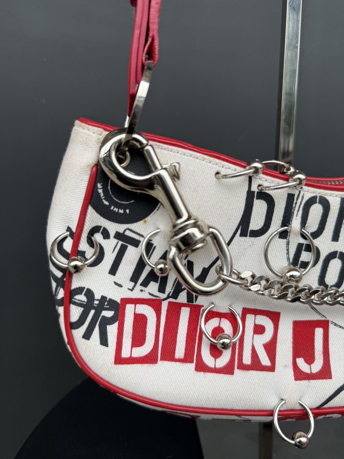 Dior Dior - Galliano Era ‘Hardcore’ Pierced Shoulder Bag Size ONE SIZE - 4 Thumbnail