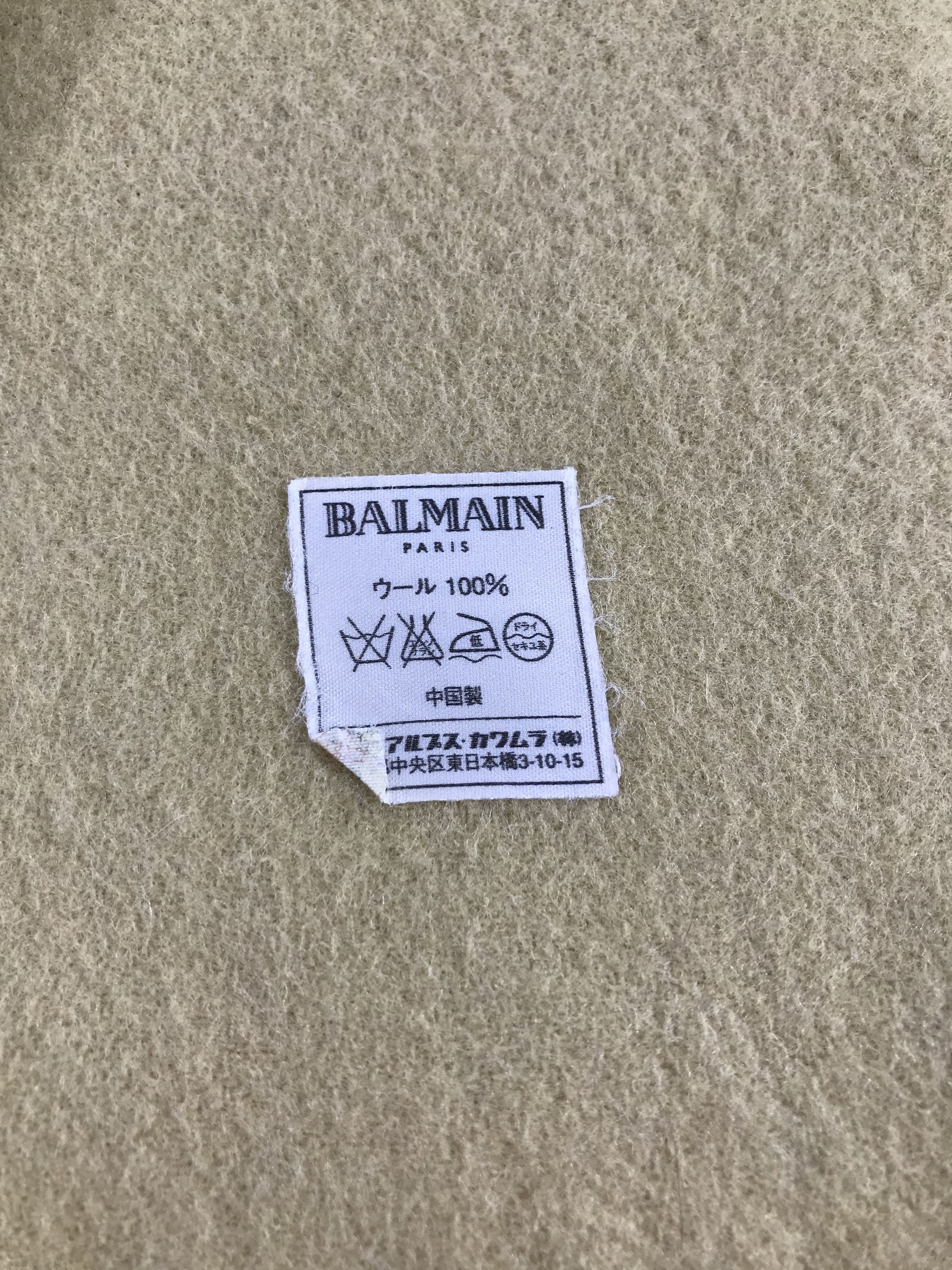 Vintage Balmain Scarf / Muffler / Neckwear - WW1295 Size ONE SIZE - 4 Thumbnail