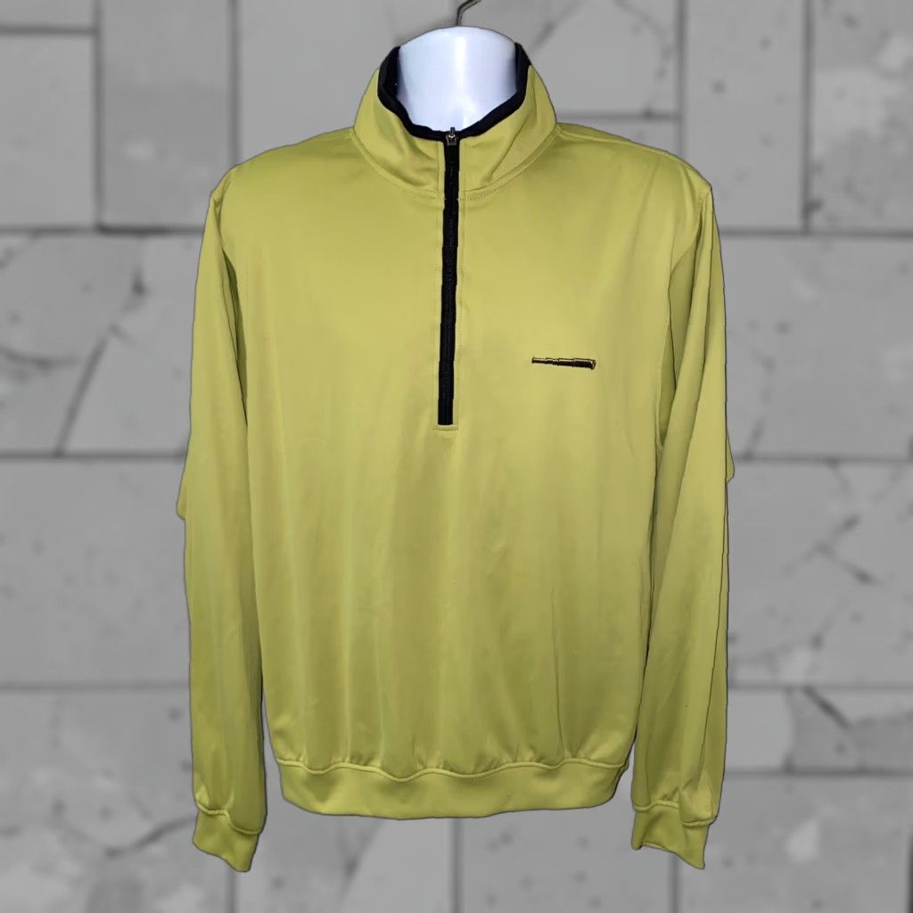 Vintage Zero Restriction Mens Mustard Yellow 1/2 Zip Pullover Jacket Size L Size US L / EU 52-54 / 3 - 1 Thumbnail