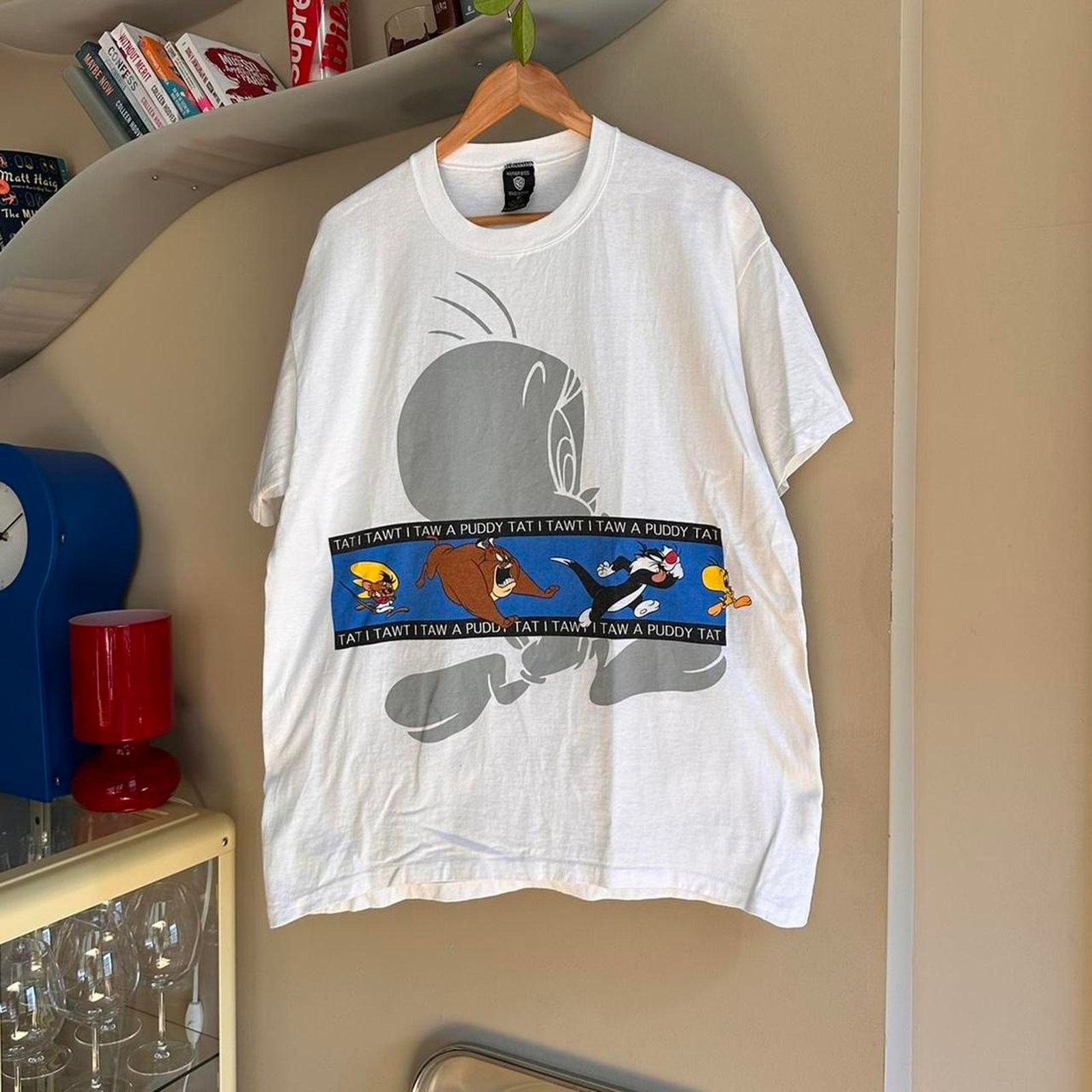 Cartoon Network × Vintage Vintage 1996 Looney Tunes Shirt Size US XL / EU 56 / 4 - 1 Thumbnail