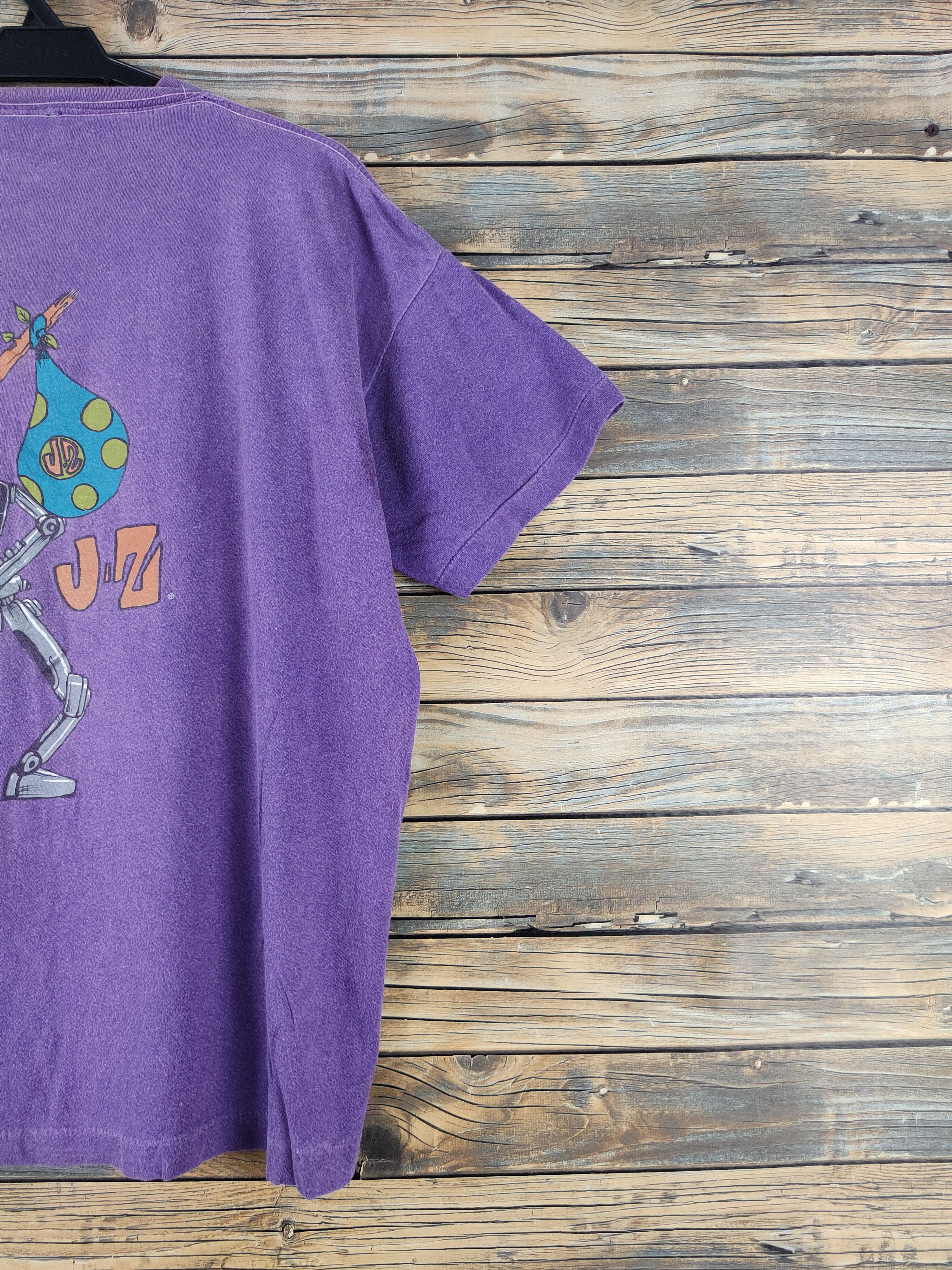 Vintage DL 80' Jimmy'z skate vintage faded Purple tee #1030 Size US L / EU 52-54 / 3 - 4 Thumbnail