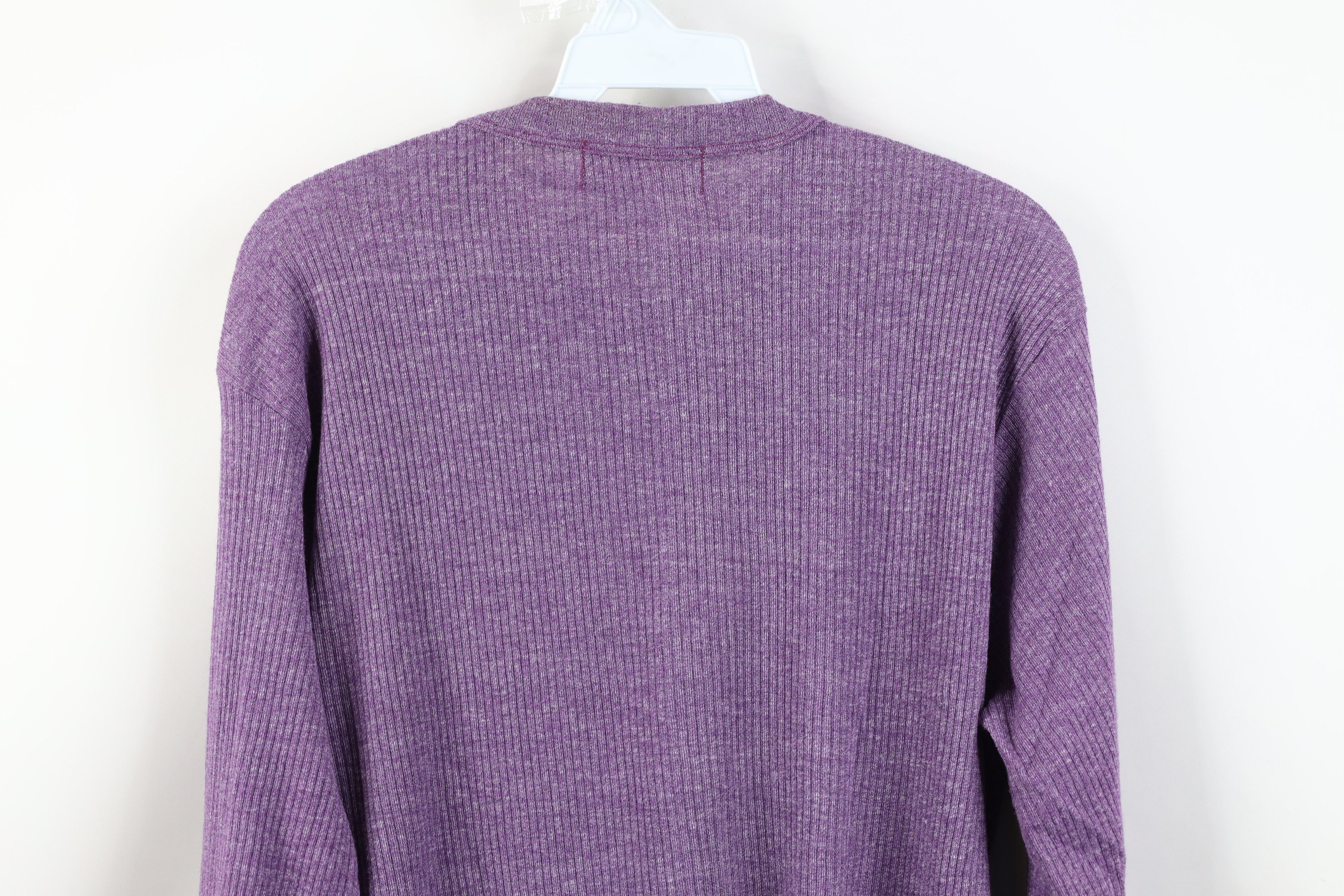 Vintage Vintage 60s Streetwear Ribbed Knit Lightweight Zip Sweater Size XL / US 12-14 / IT 48-50 - 10 Thumbnail