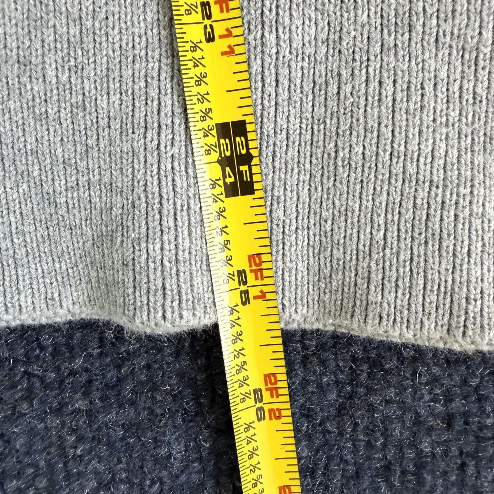 J.Crew J.Crew Womens XL Gray V Neck Cotton Knit Pullover Lightweight Sweater Size XL / US 12-14 / IT 48-50 - 4 Thumbnail