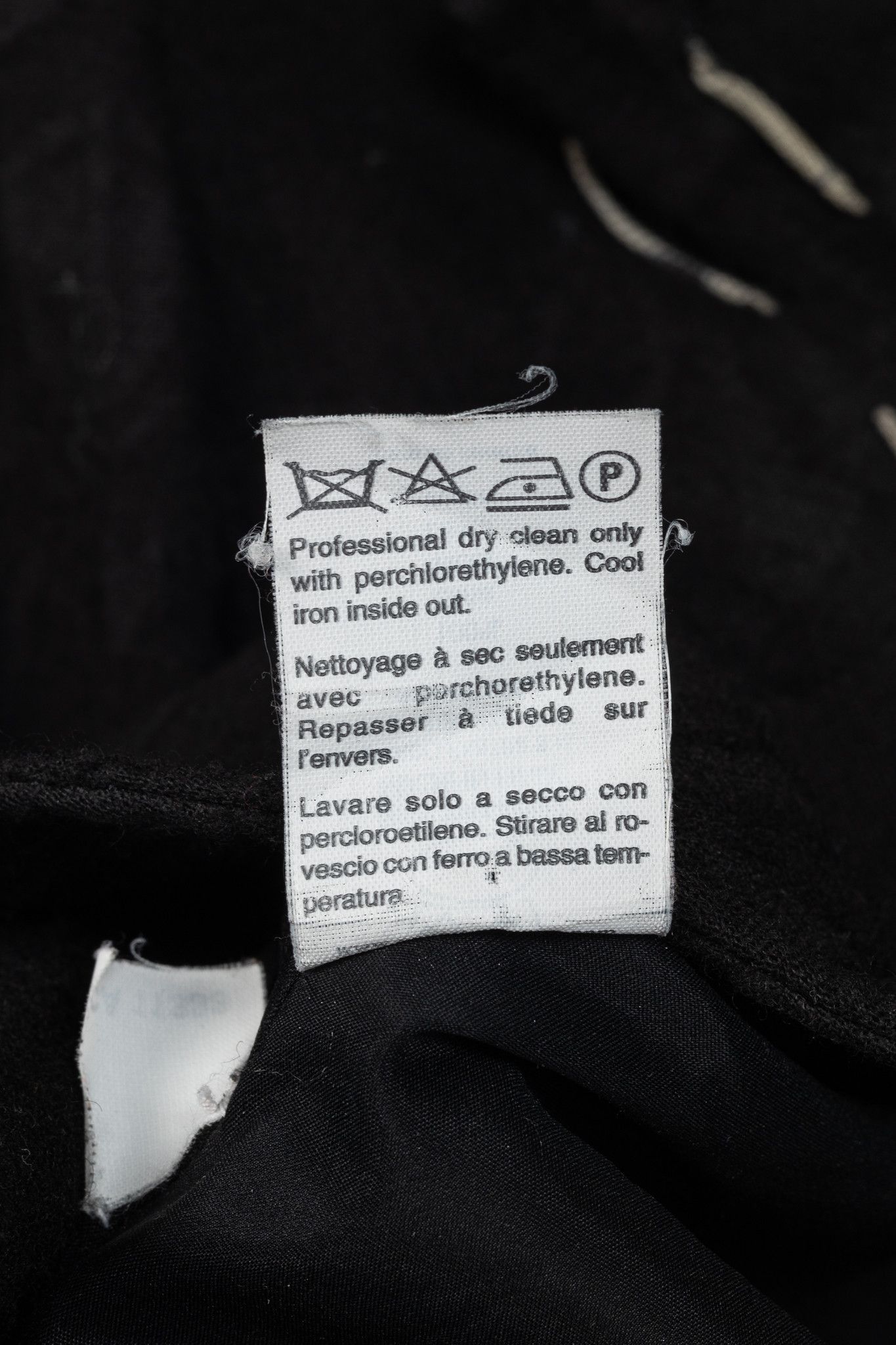 Other Save the Queen Black Wool-Jacquard Coat Size M / US 6-8 / IT 42-44 - 13 Thumbnail