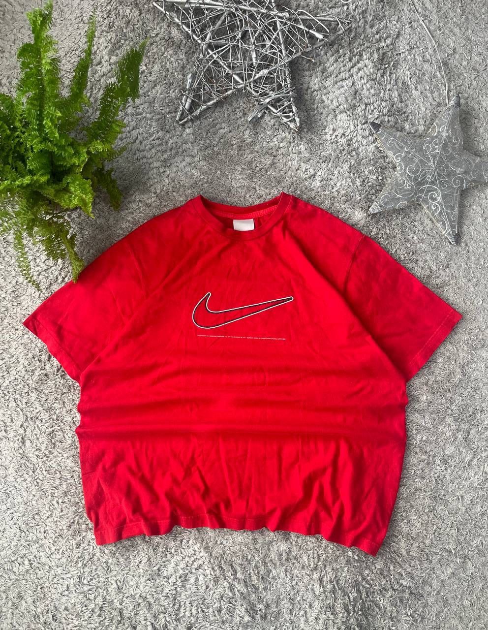 Nike × Vintage 00s Nike T-Shirt Streetwear Vintage Rare Big Logo Swoosh Size US XL / EU 56 / 4 - 2 Thumbnail