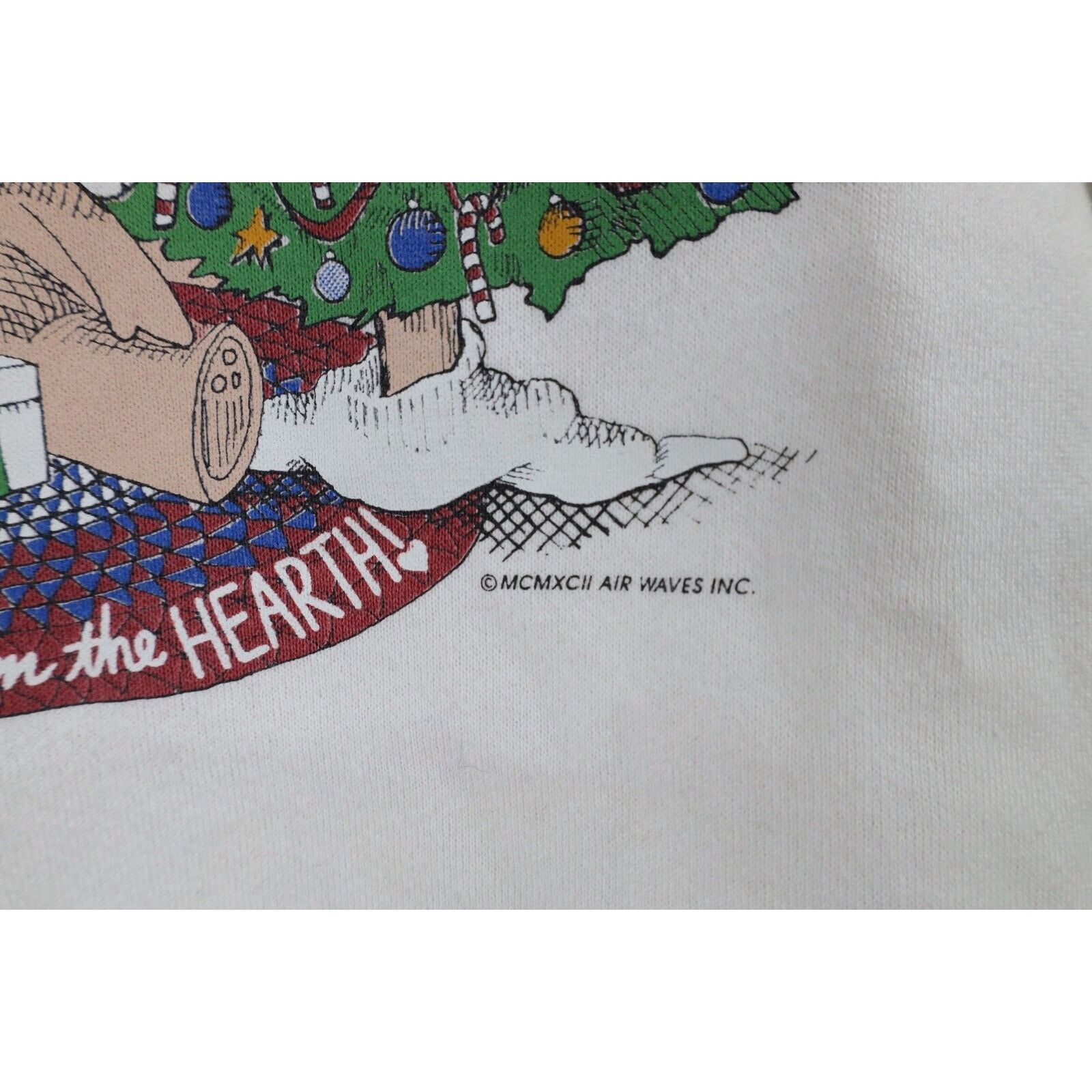 Vintage Vintage 90s Streetwear Distressed Christmas Sweatshirt Size XL / US 12-14 / IT 48-50 - 9 Thumbnail