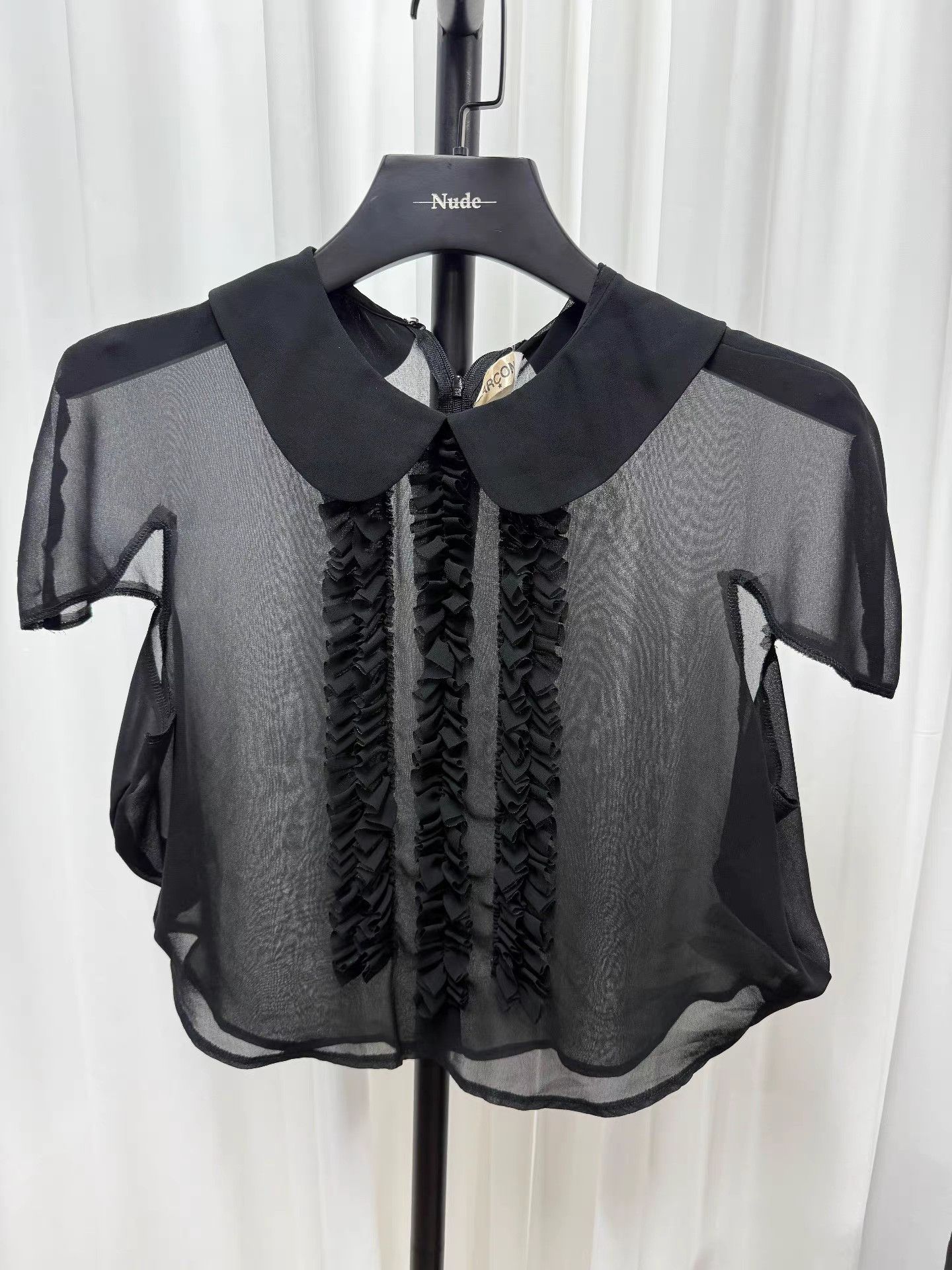 Comme des Garcons Comme des Garçons Mesh Round Neck Short Sleeve Top K20 Size S / US 4 / IT 40 - 1 Thumbnail